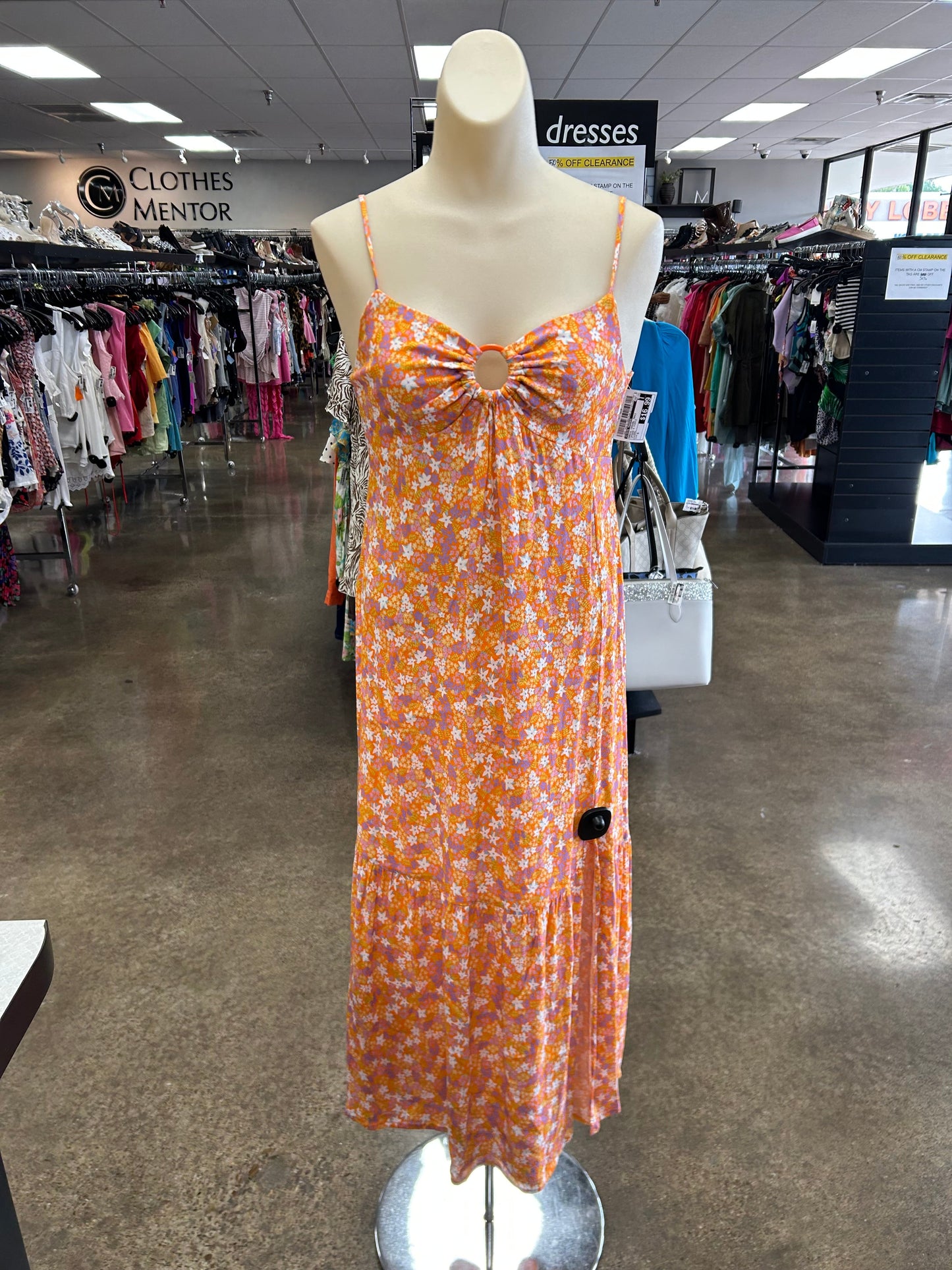 Dress Casual Maxi By Steve Madden In Orange & Purple, Size:S