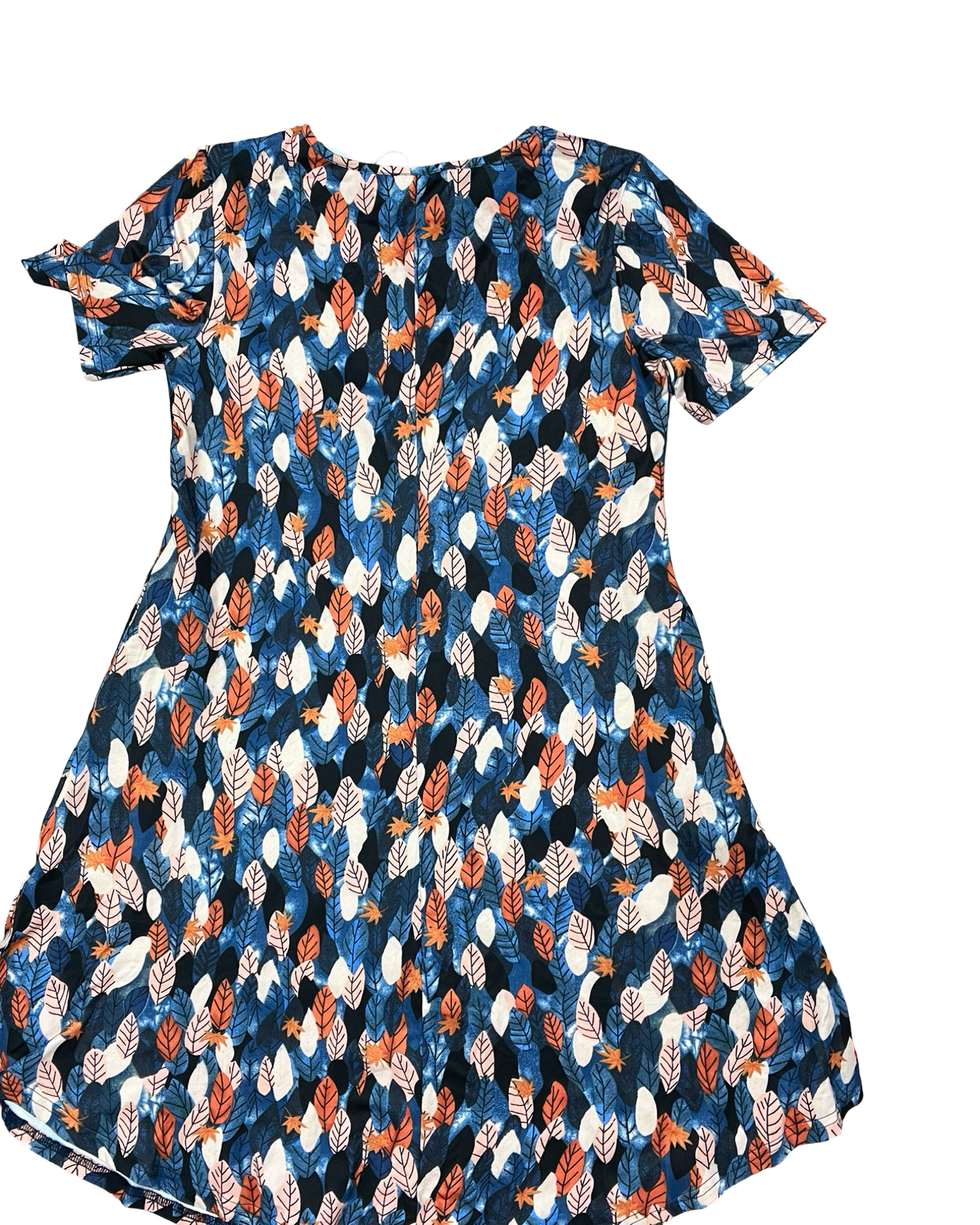 Dress Casual Short By Clothes Mentor In Blue & Orange, Size:M