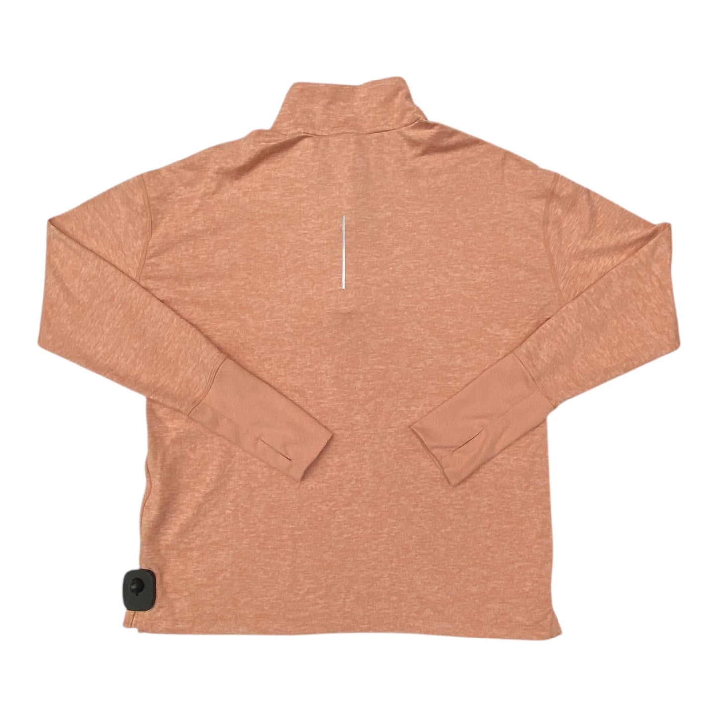 Athletic Top Ls Collar By Nike Apparel In Orange, Size:M