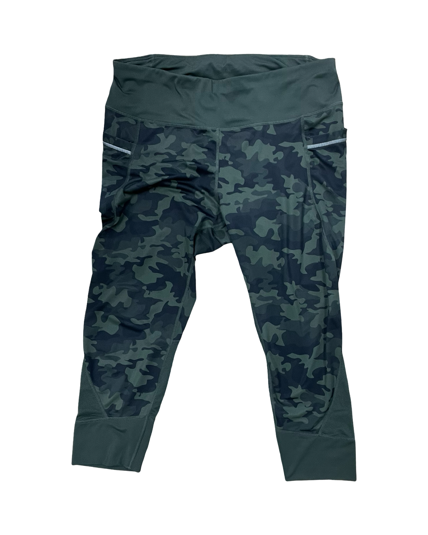 Athletic Leggings Capris By Active Life In Green, Size:1X