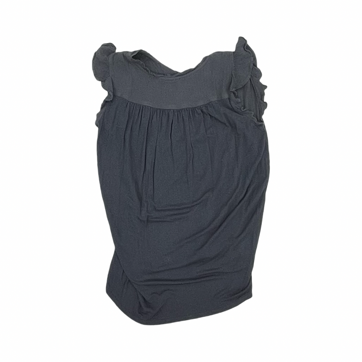 Blouse Sleeveless By Loft In Grey, Size:S