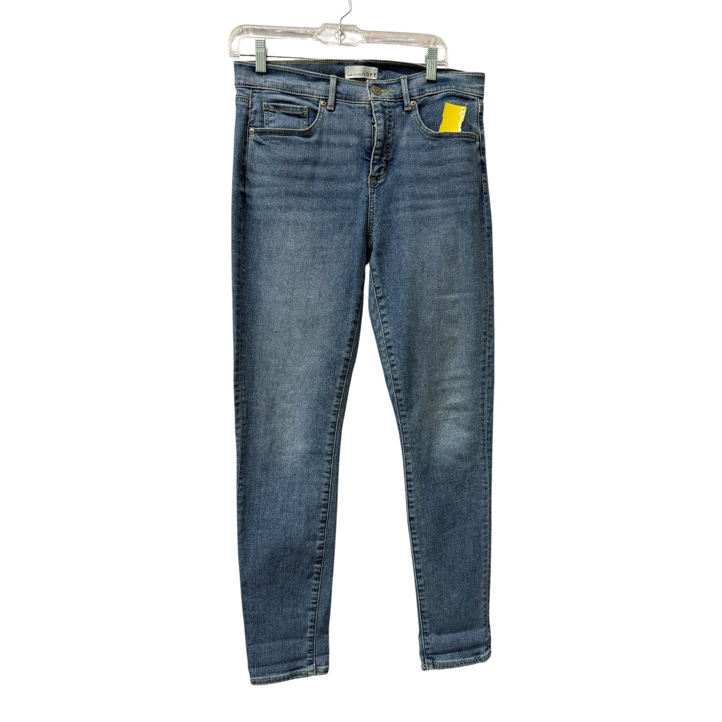 Jeans Skinny By Loft In Blue Denim, Size:8