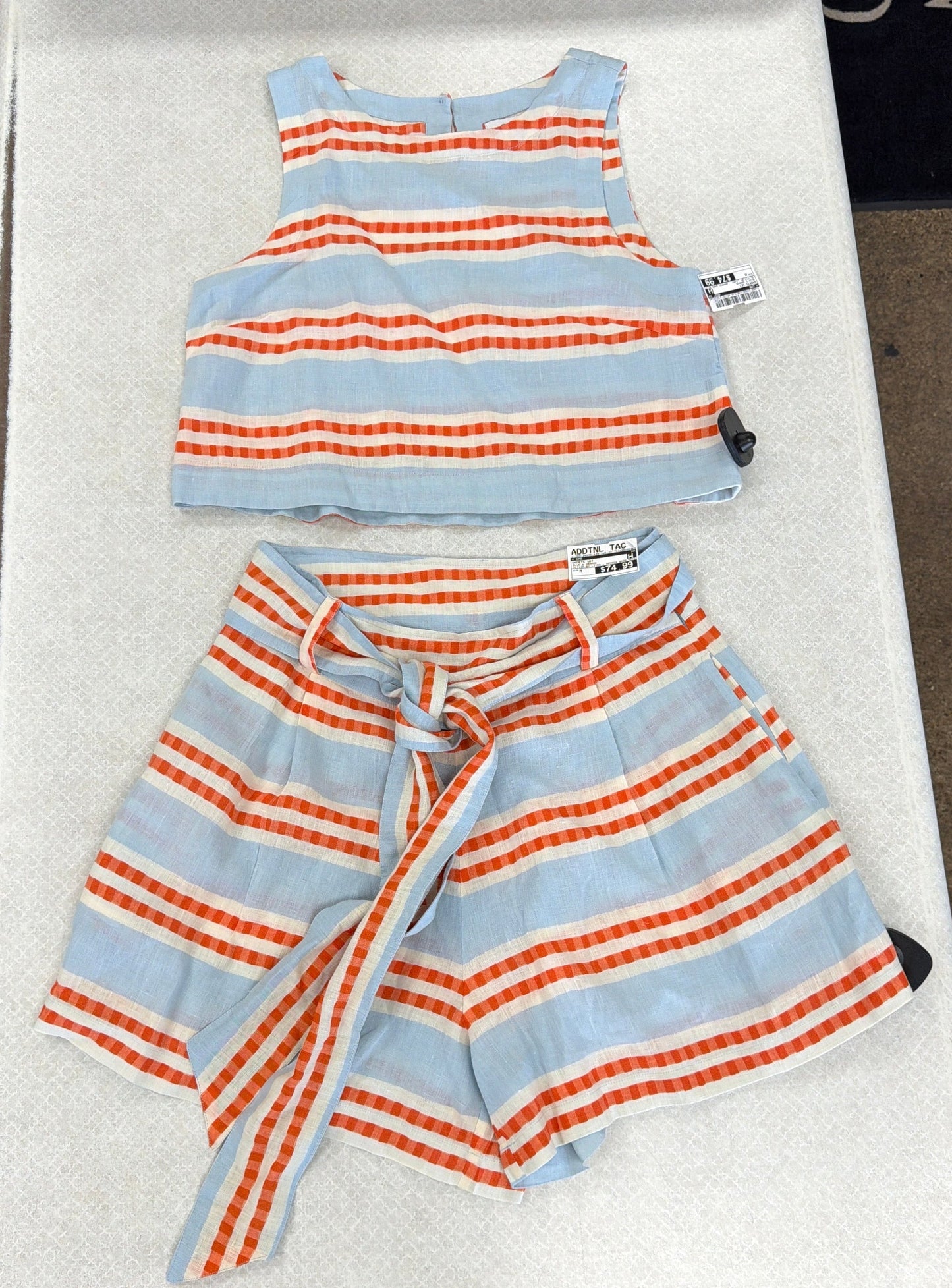 Shorts Set By Cmb In Blue & Orange, Size:M