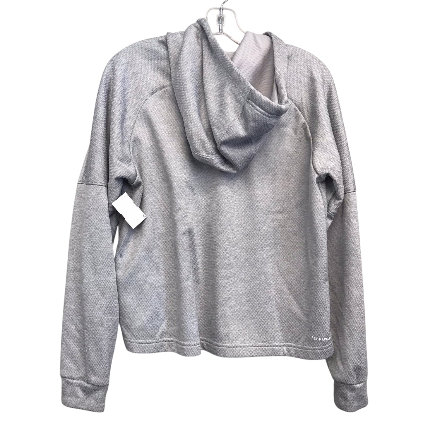 Sweatshirt Hoodie By Adidas In Grey, Size:L