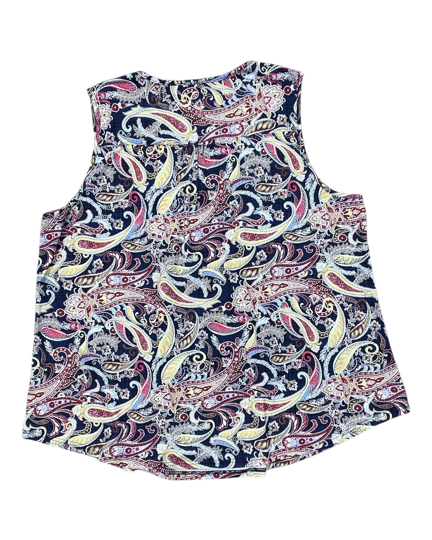 Top Sleeveless By Clothes Mentor In Blue & Pink, Size:3X