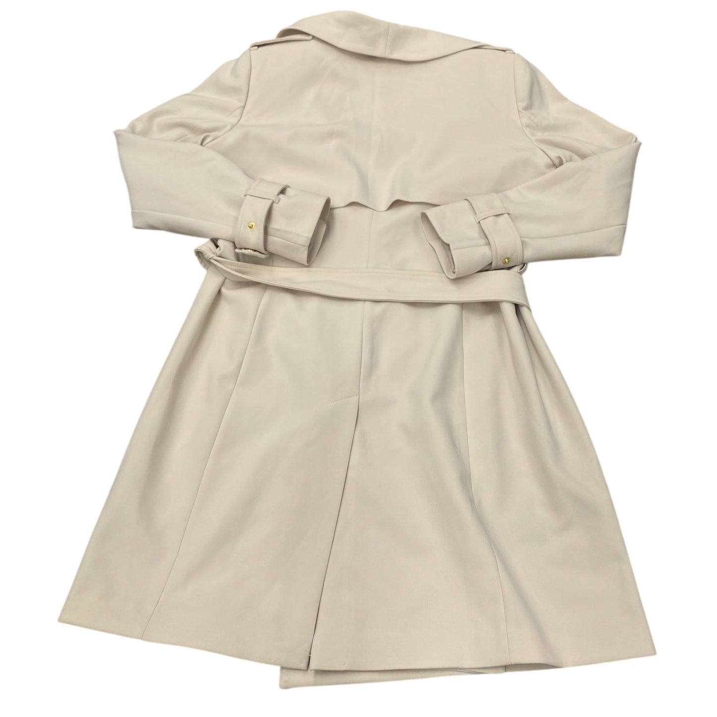 Coat Trench Coat By H&M In Cream, Size:10