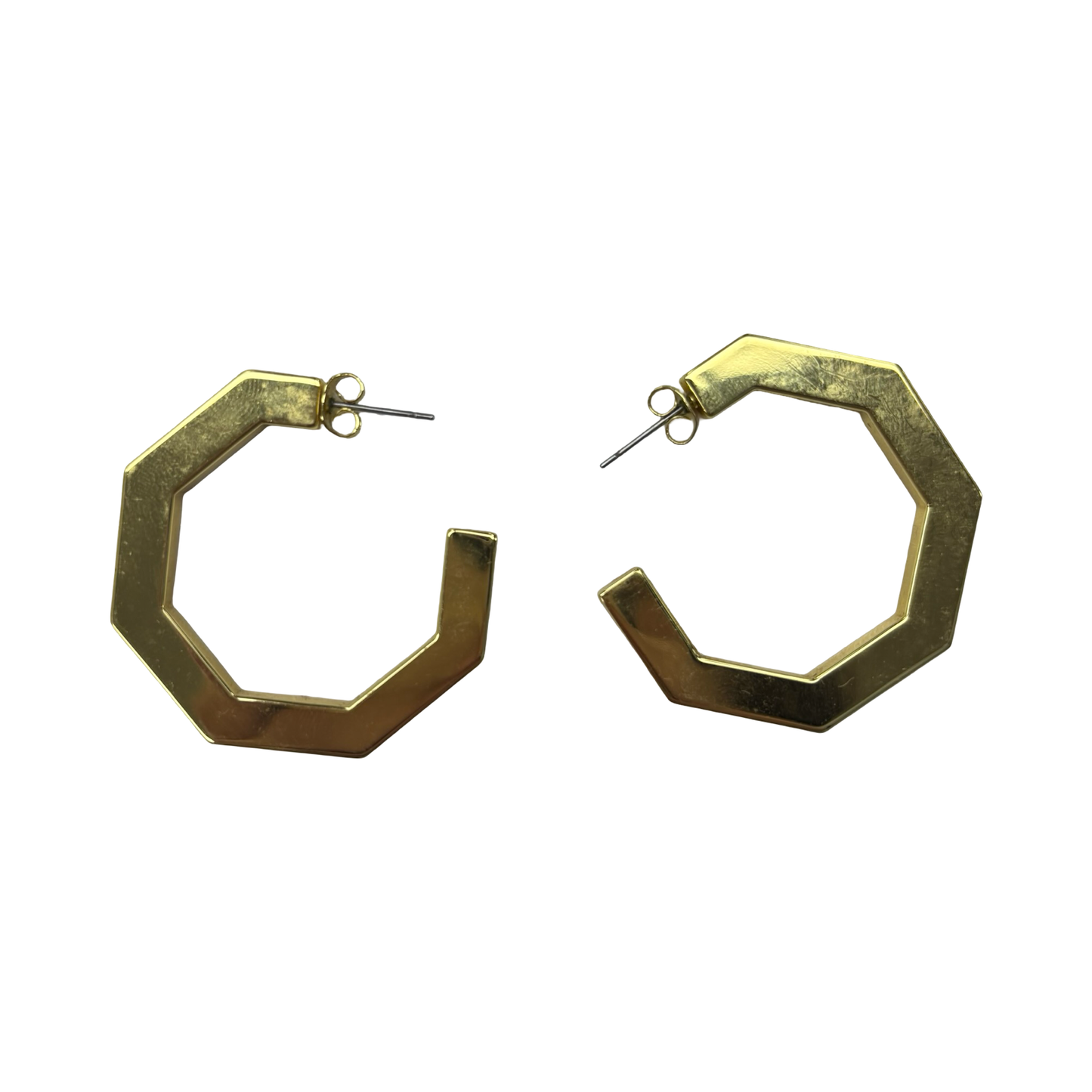 Earrings Hoop By Clothes Mentor In Gold
