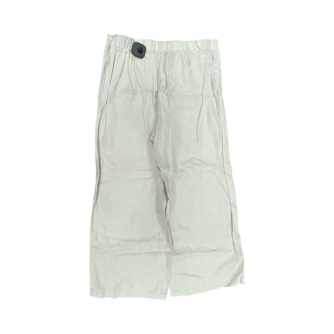 Pants Linen By Tahari In Grey, Size:L