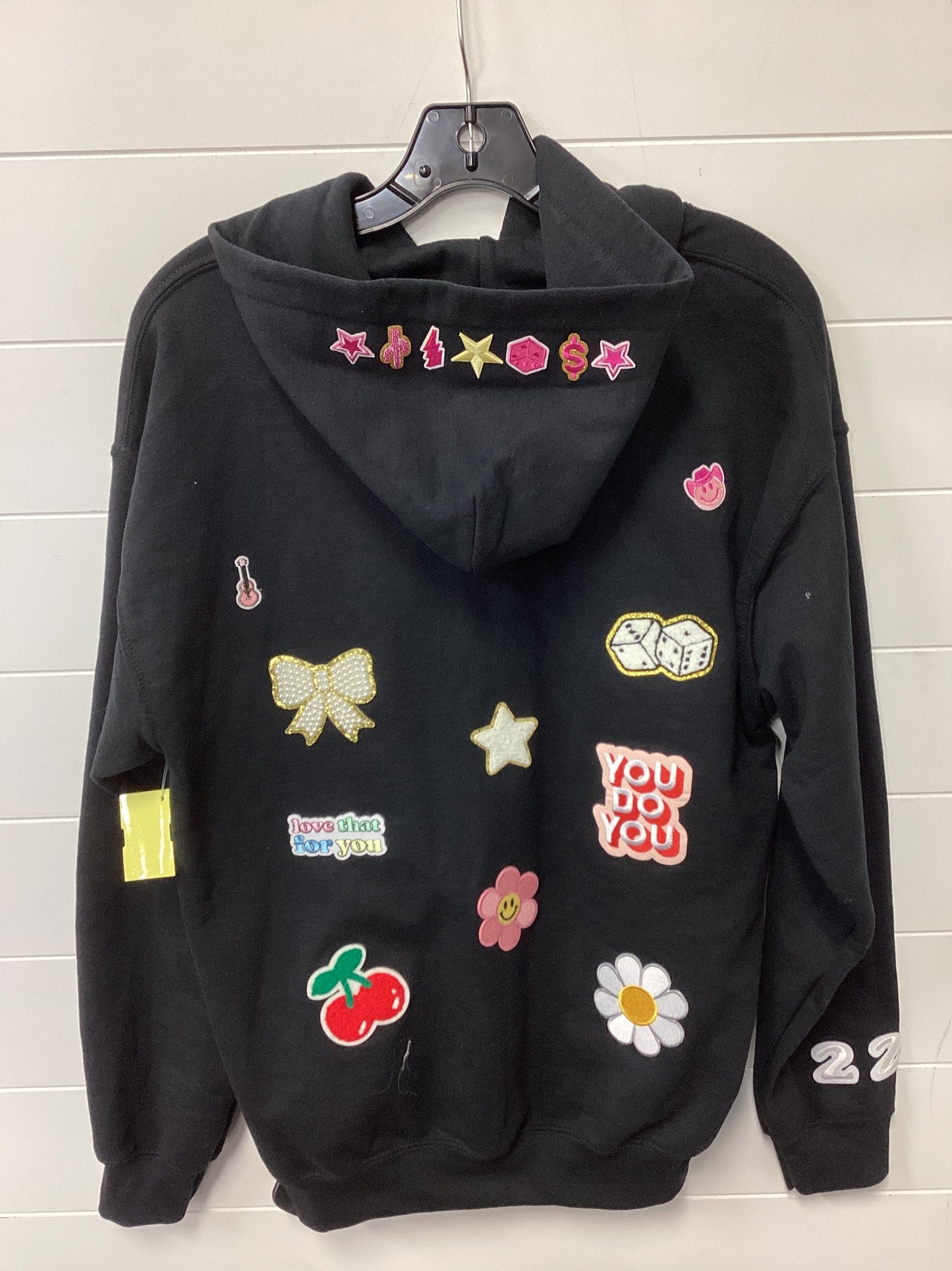 Sweatshirt Hoodie By Gildan In Black, Size:M