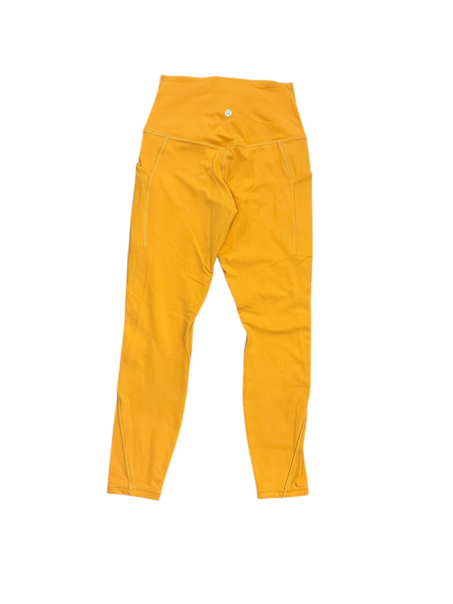Athletic Leggings By Lululemon In Orange, Size:S
