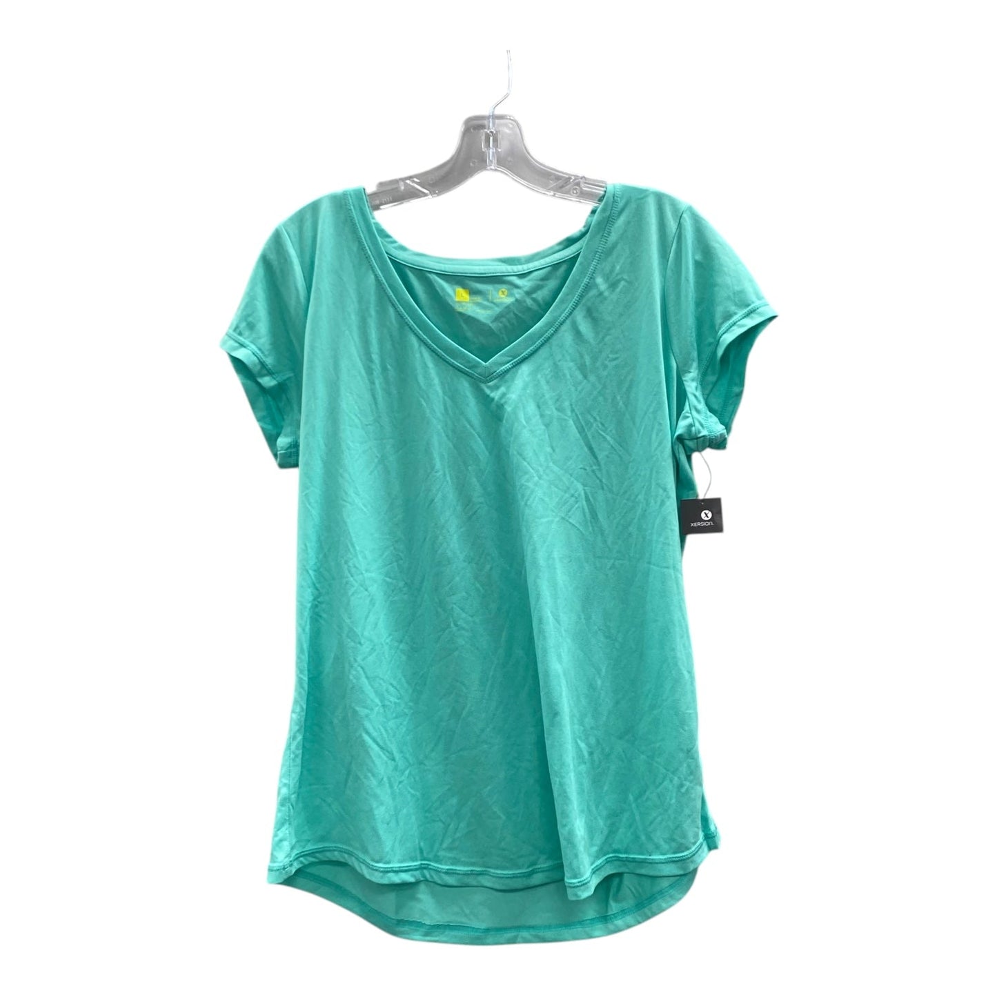 Athletic Top Ss By Xersion In Green, Size:L