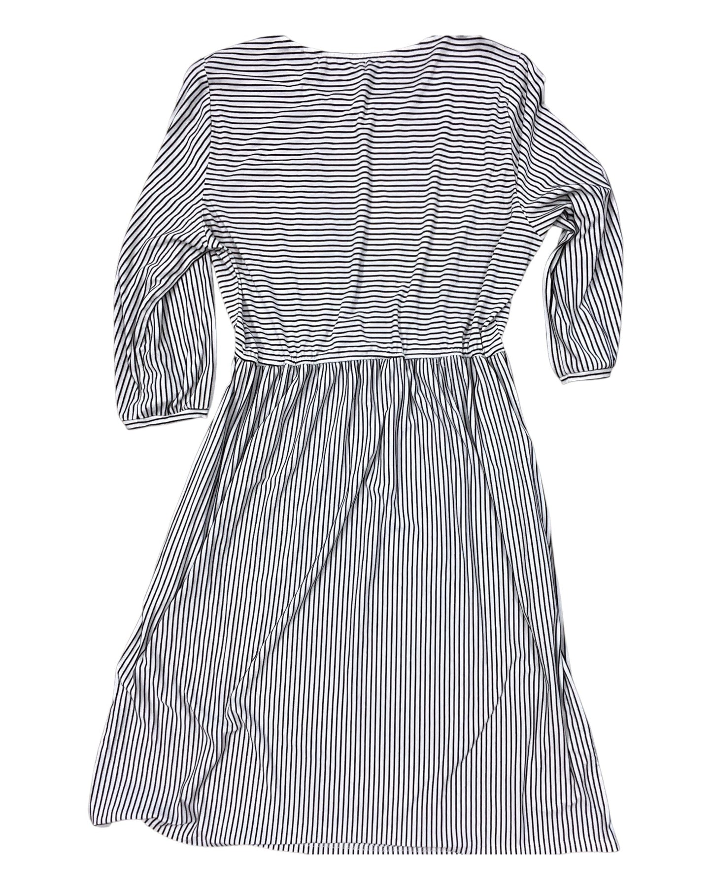 Dress Work By Clothes Mentor In Black & White, Size:1X