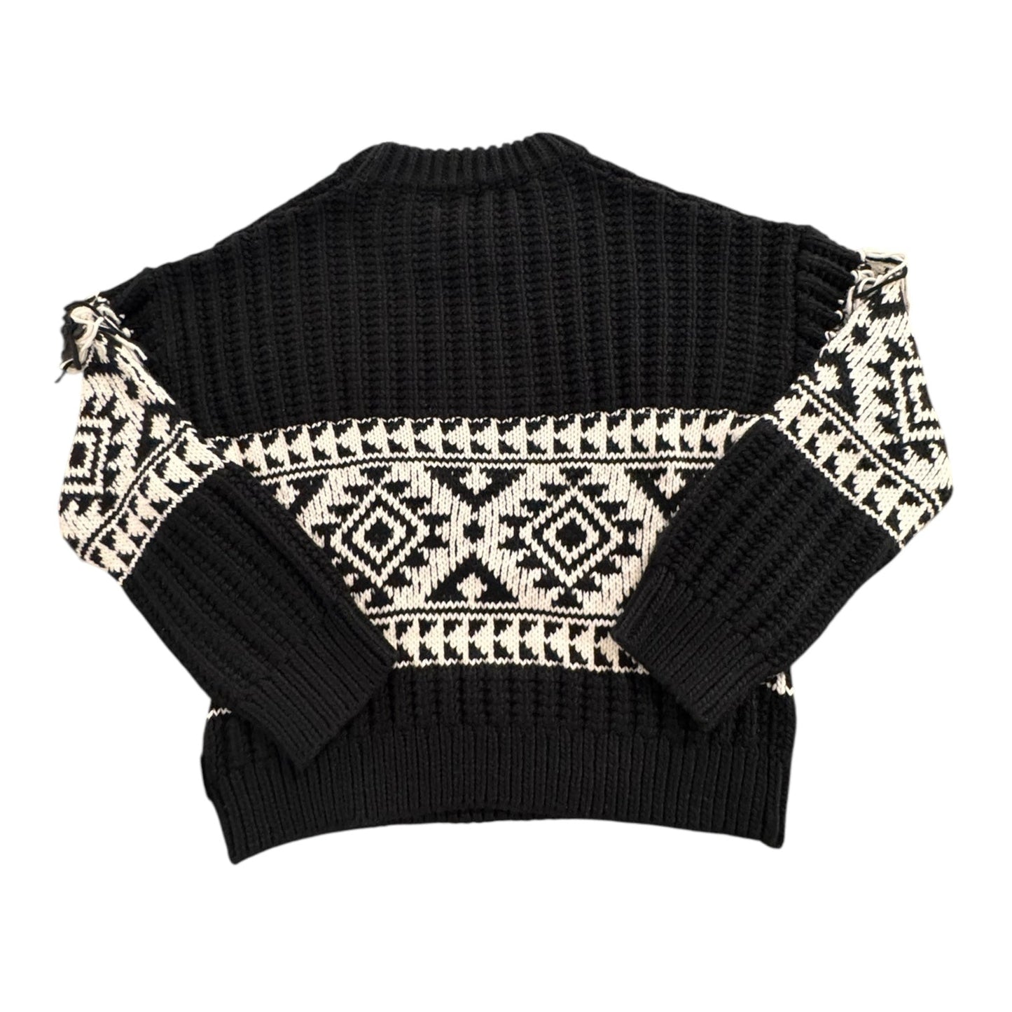 Sweater By ESQUALO In Black & White, Size:Xs