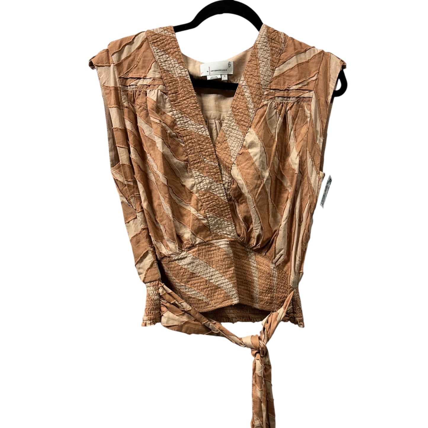 Top Sleeveless By Anthropologie In Orange, Size:M