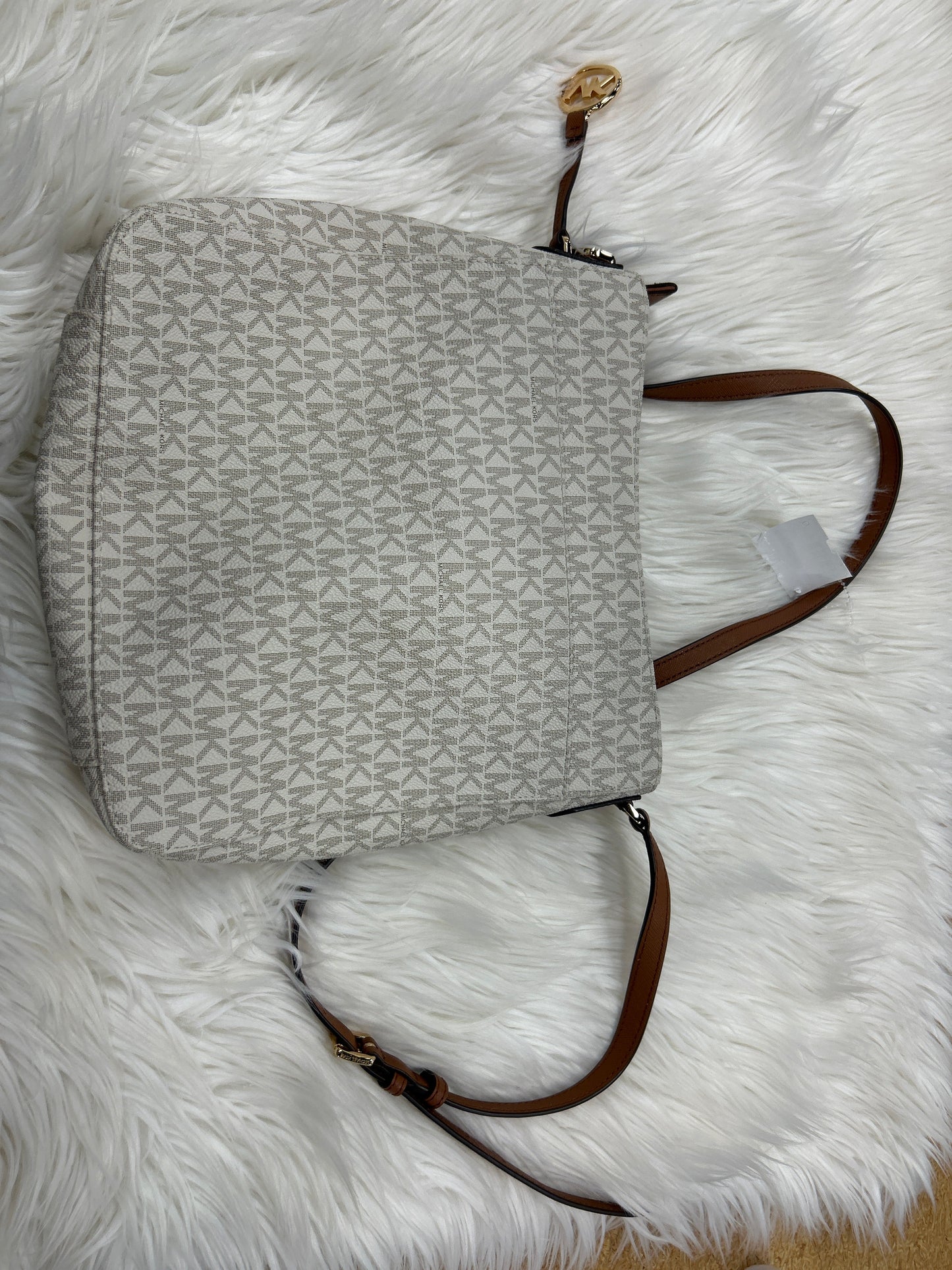 Crossbody By Michael By Michael Kors In Cream, Size:Large