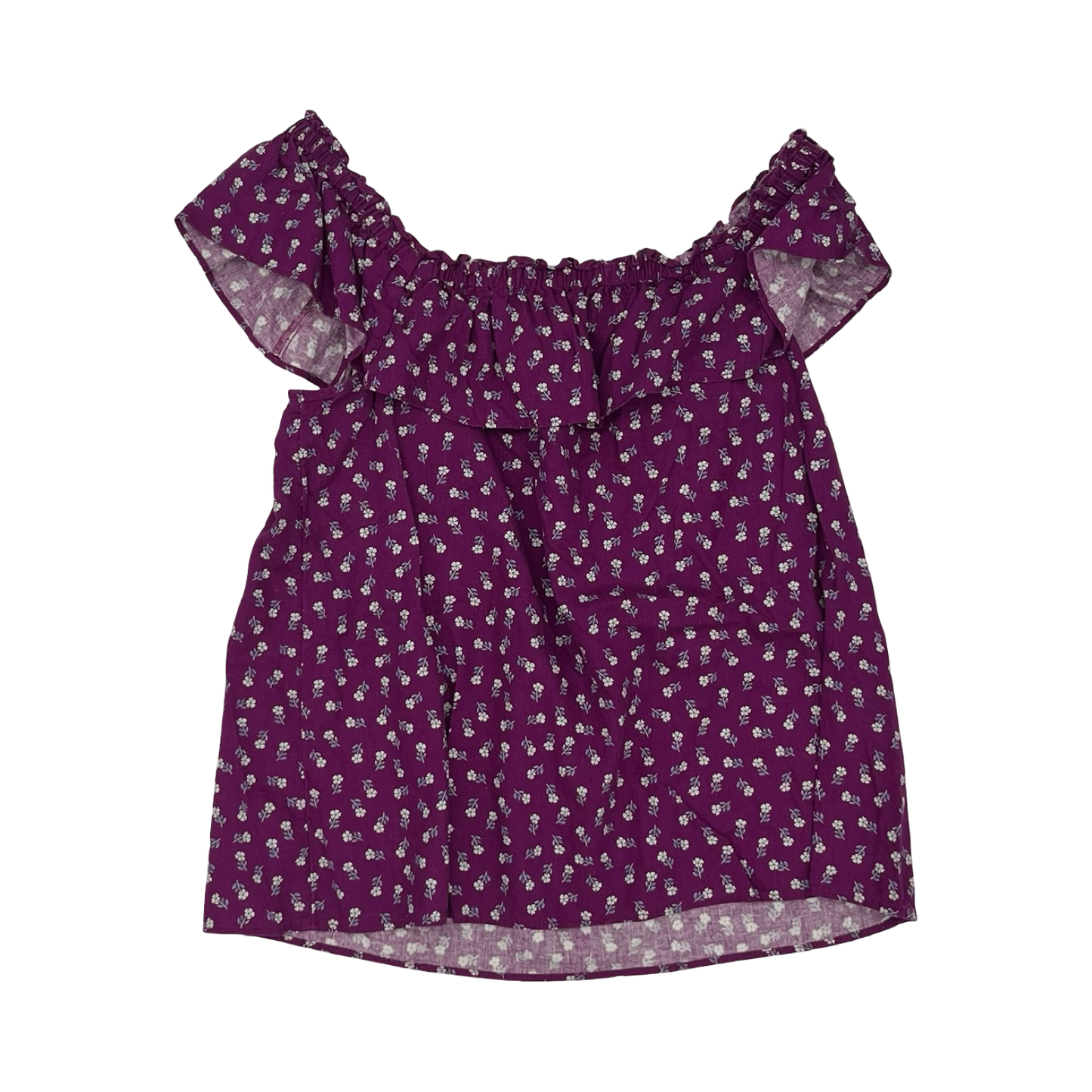 Blouse Sleeveless By Loft In Purple, Size:L