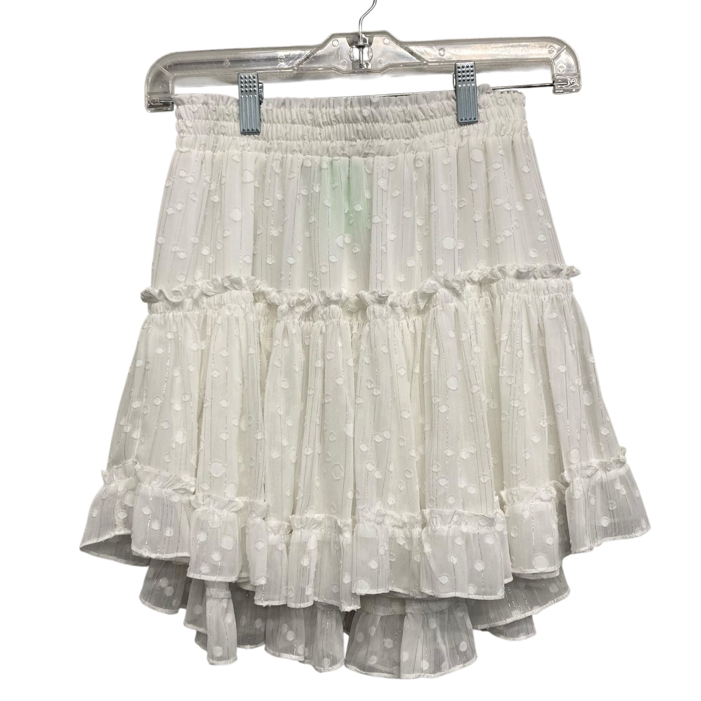Skirt Designer By Misa In White, Size:2