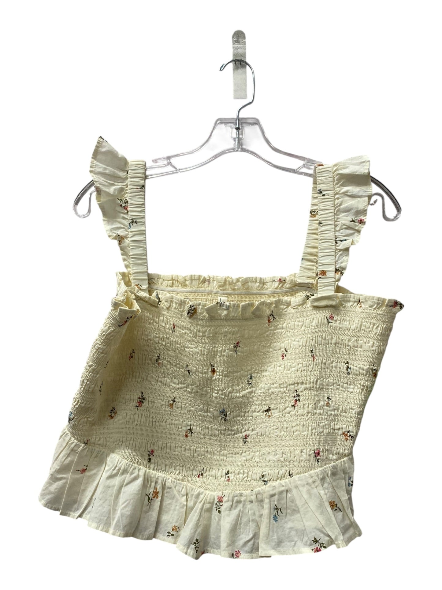 Top Sleeveless By American Eagle In Yellow, Size:L