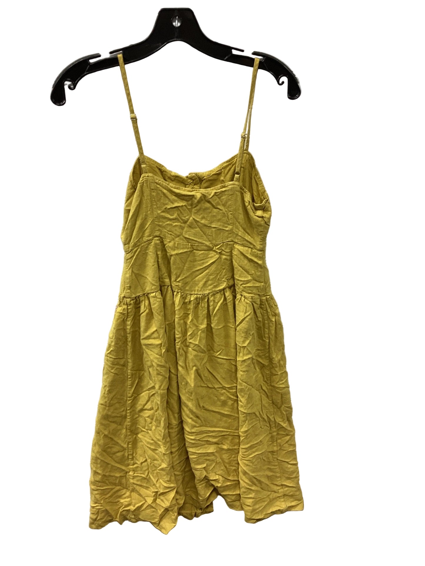 Dress Casual Midi By Urban Outfitters In Yellow, Size:Xs