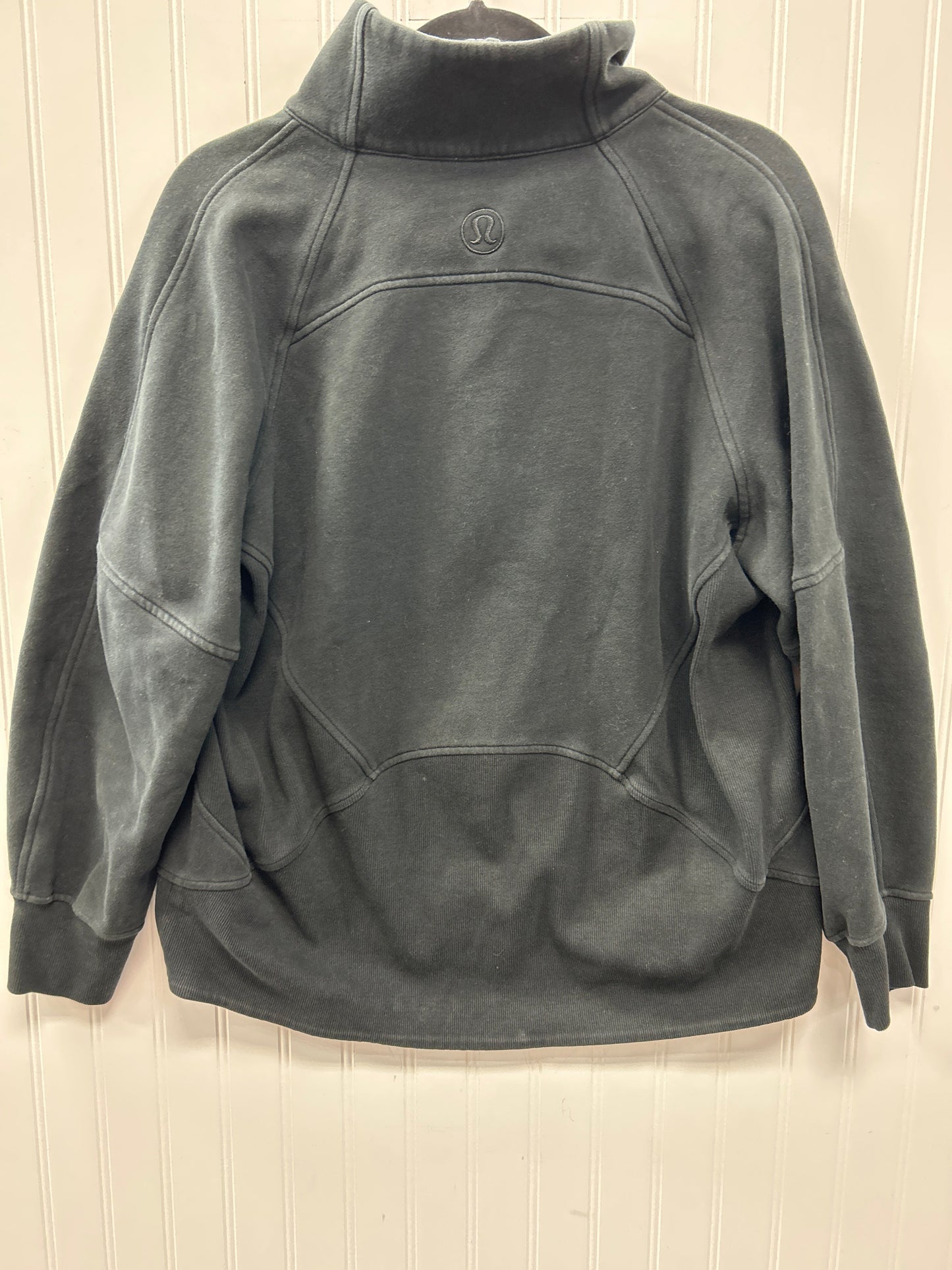 Athletic Jacket By Lululemon In Black, Size:M