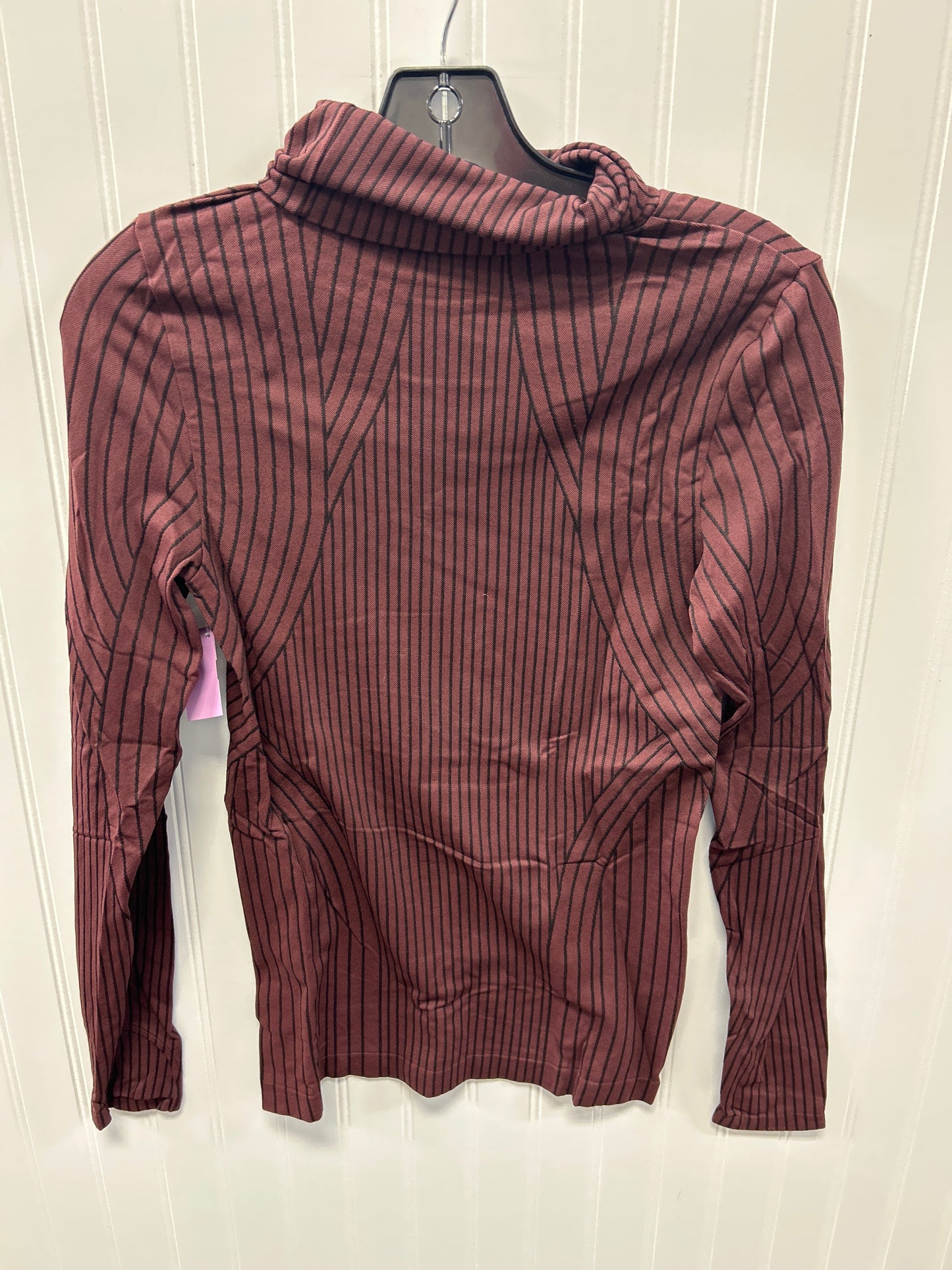 Athletic Top Ls Crewneck By Athleta In Maroon, Size:S