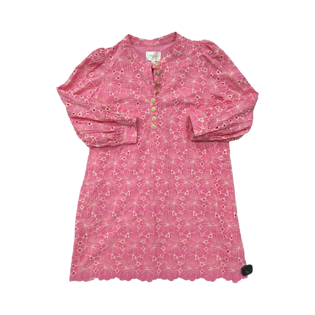 Dress Party Midi By Pomander Place In Pink & White, Size:Xxl
