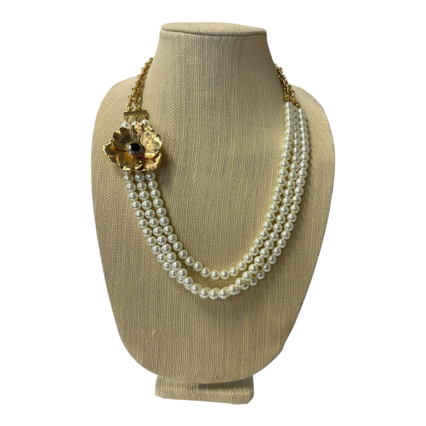 Necklace Statement By Talbots In Cream