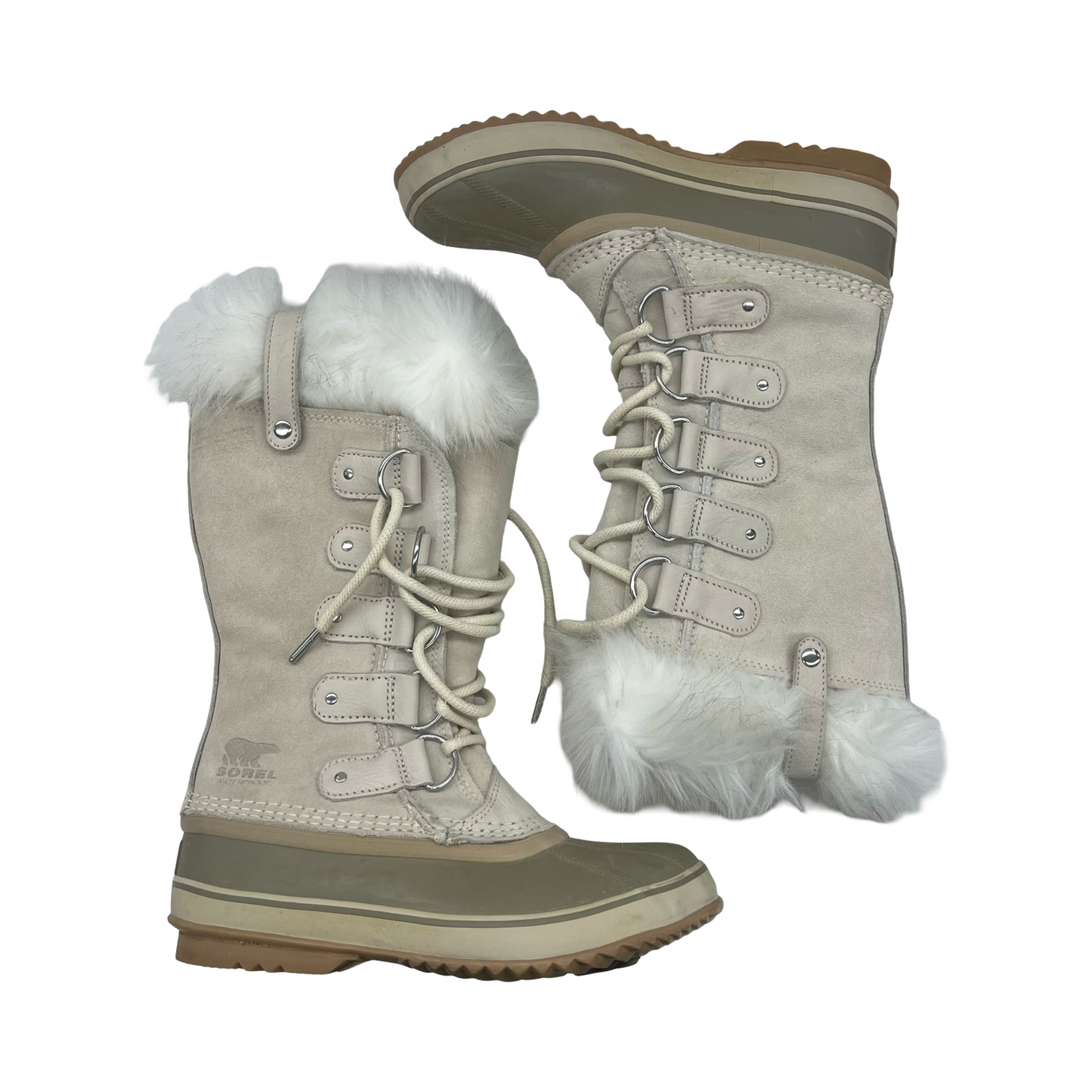 Boots Snow By Sorel In Cream, Size:8