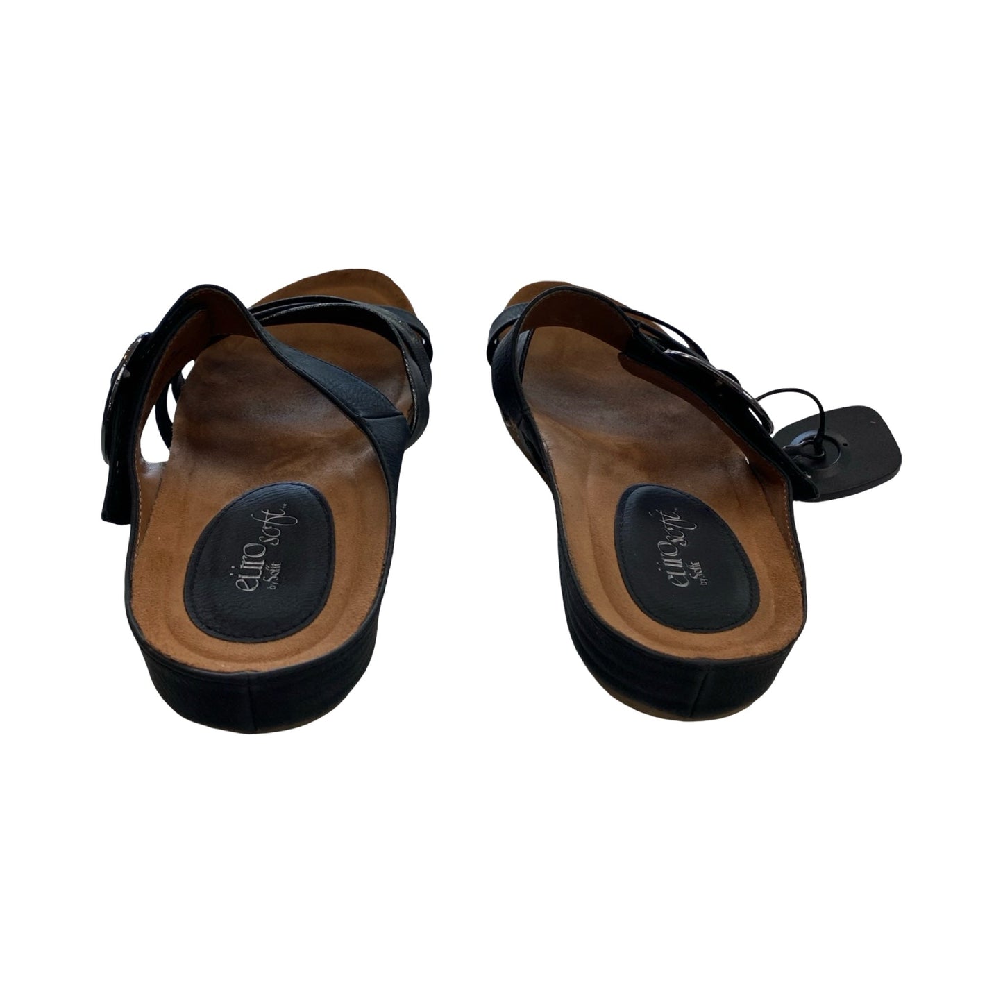 Sandals Flats By Sofft In Black, Size:10