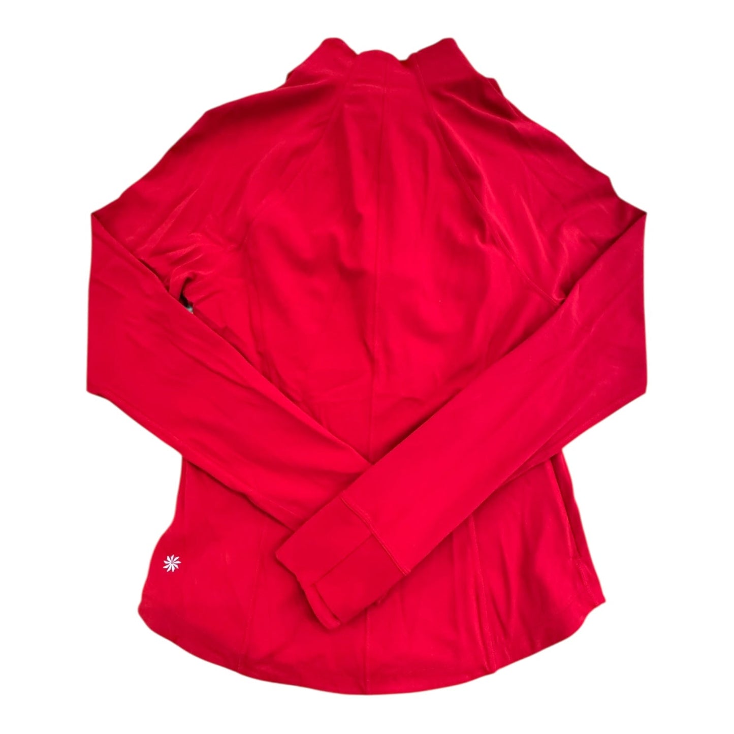 Athletic Top Ls Collar By Athleta In Red, Size:M