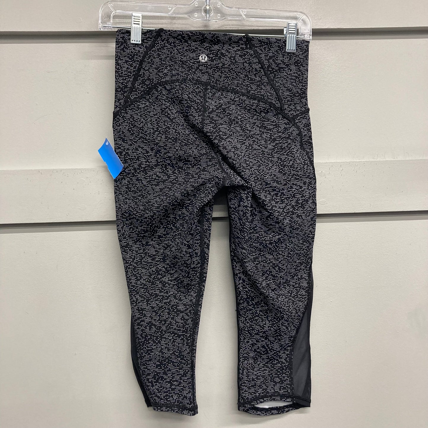 Athletic Leggings Capris By Lululemon In Black & White, Size:S