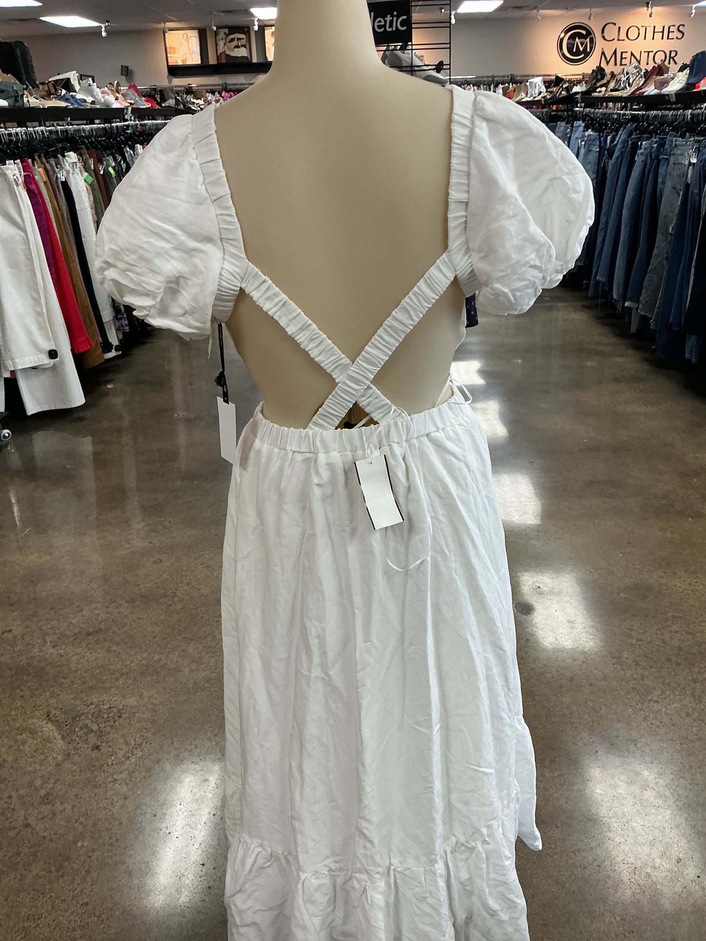 Dress Casual Maxi By Astr In White, Size:M