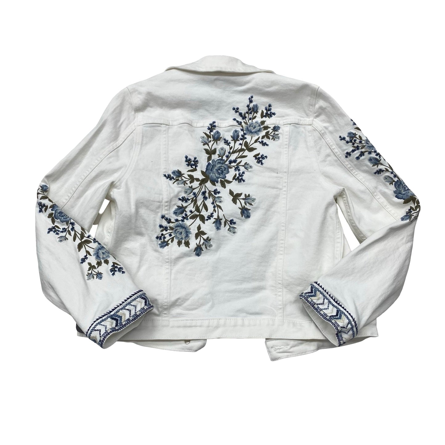 Jacket Denim By Driftwood In White, Size:M