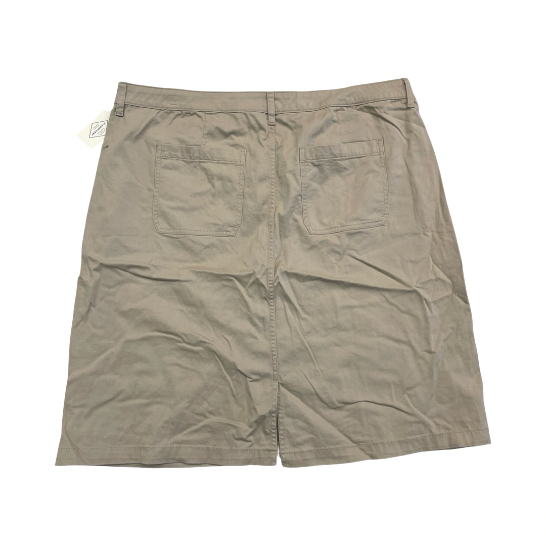 Skirt Midi By St Johns Bay In Cream, Size:22