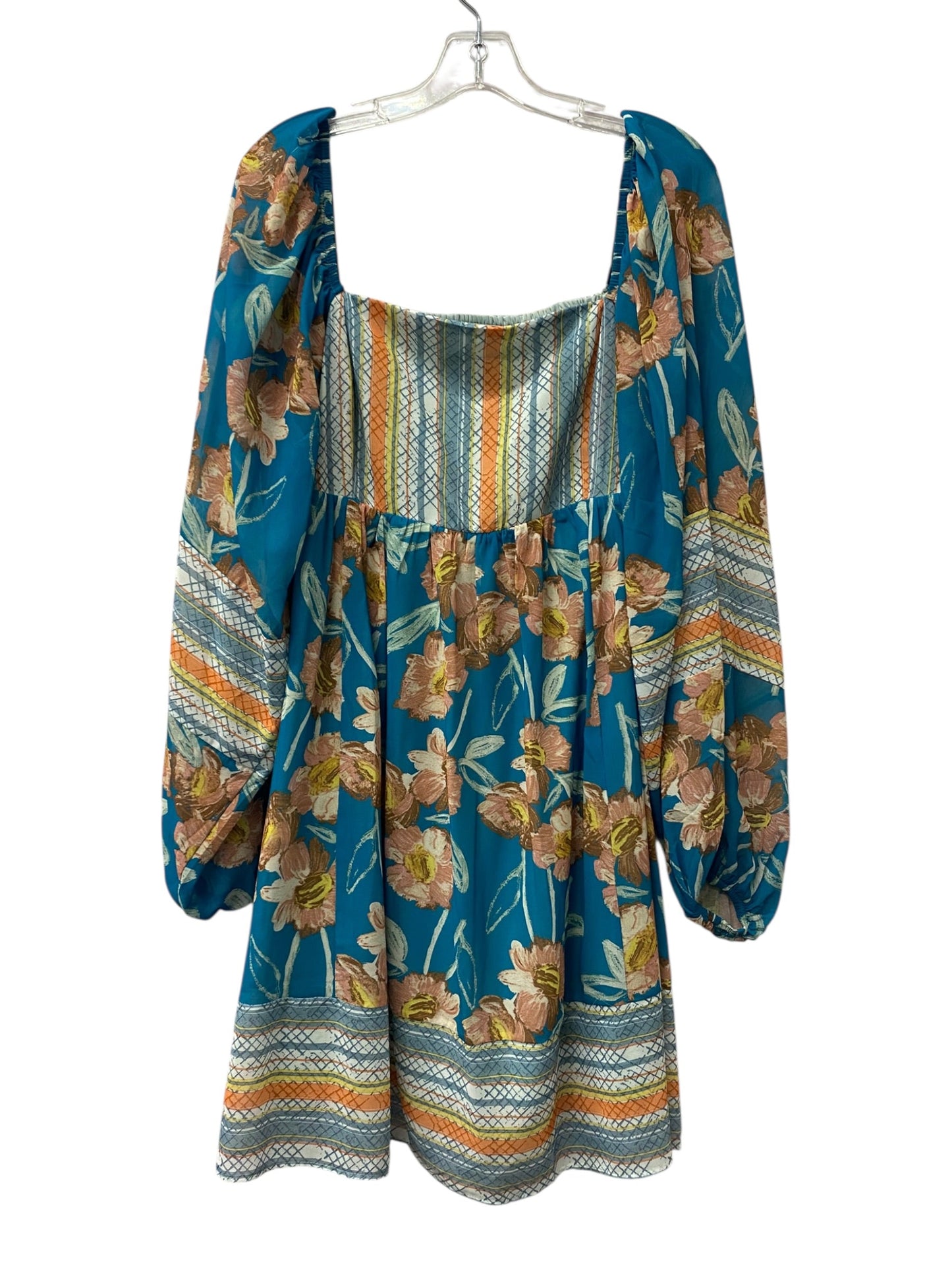 Dress Casual Short By Davi & Dani In Blue, Size:L