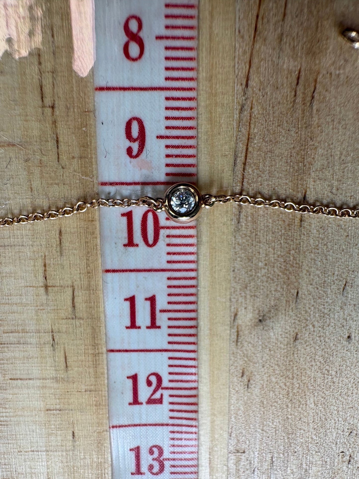 Tiffany & Company Diamond By The Yard 18K Rose Gold Luxury Bracelet