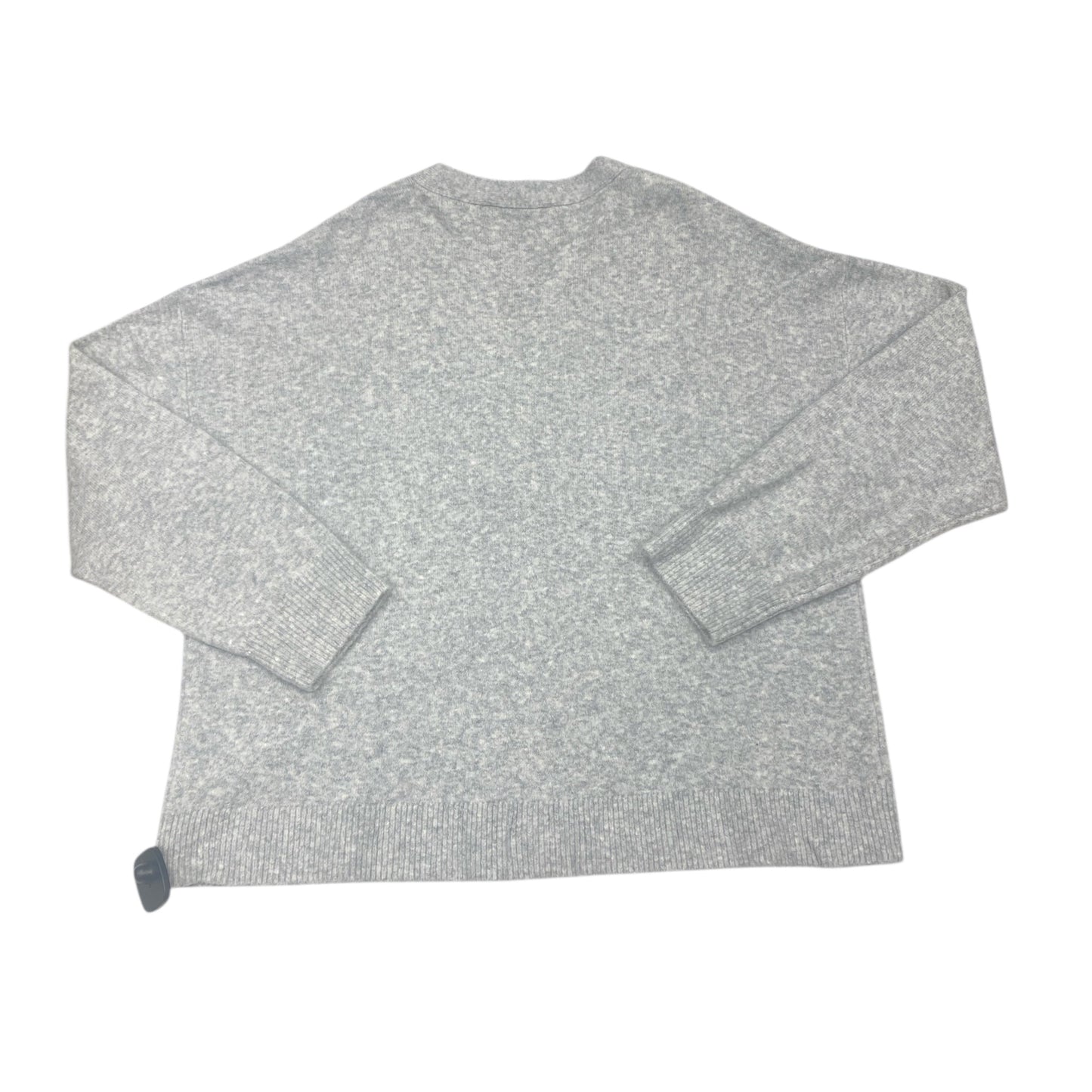 Sweater Cardigan By Loft In Grey, Size:M