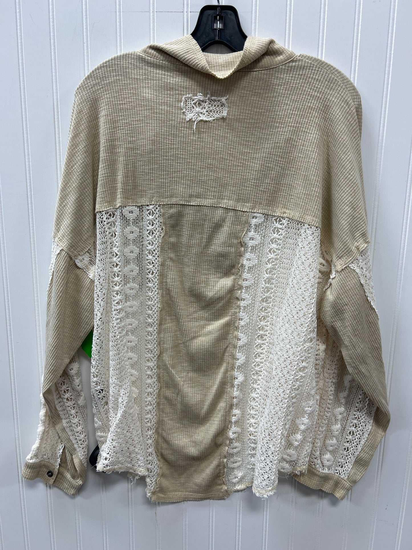 Top Ls By Pol In Cream, Size:M
