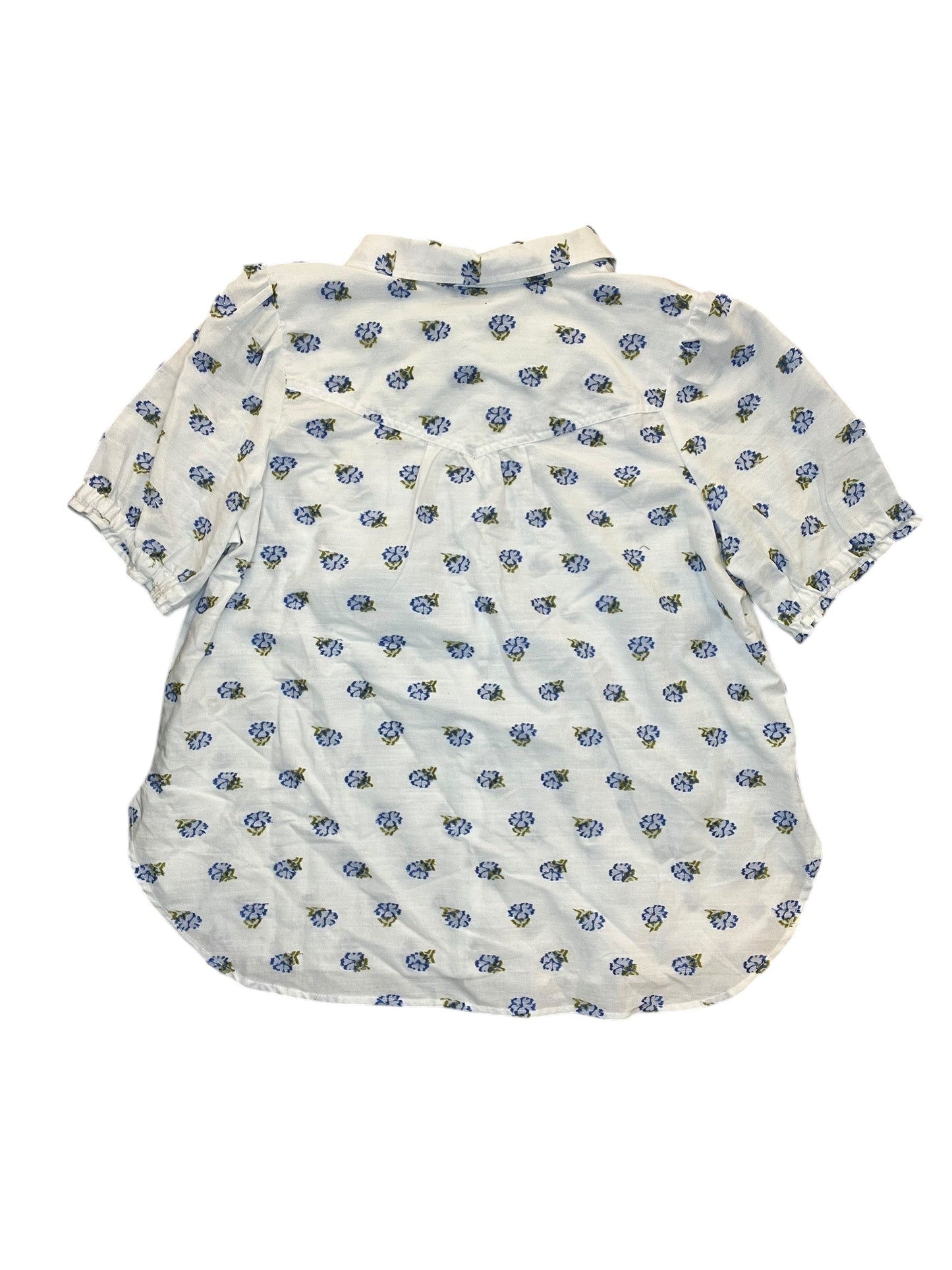 Blouse Ss By Pilcro In White, Size:Xl