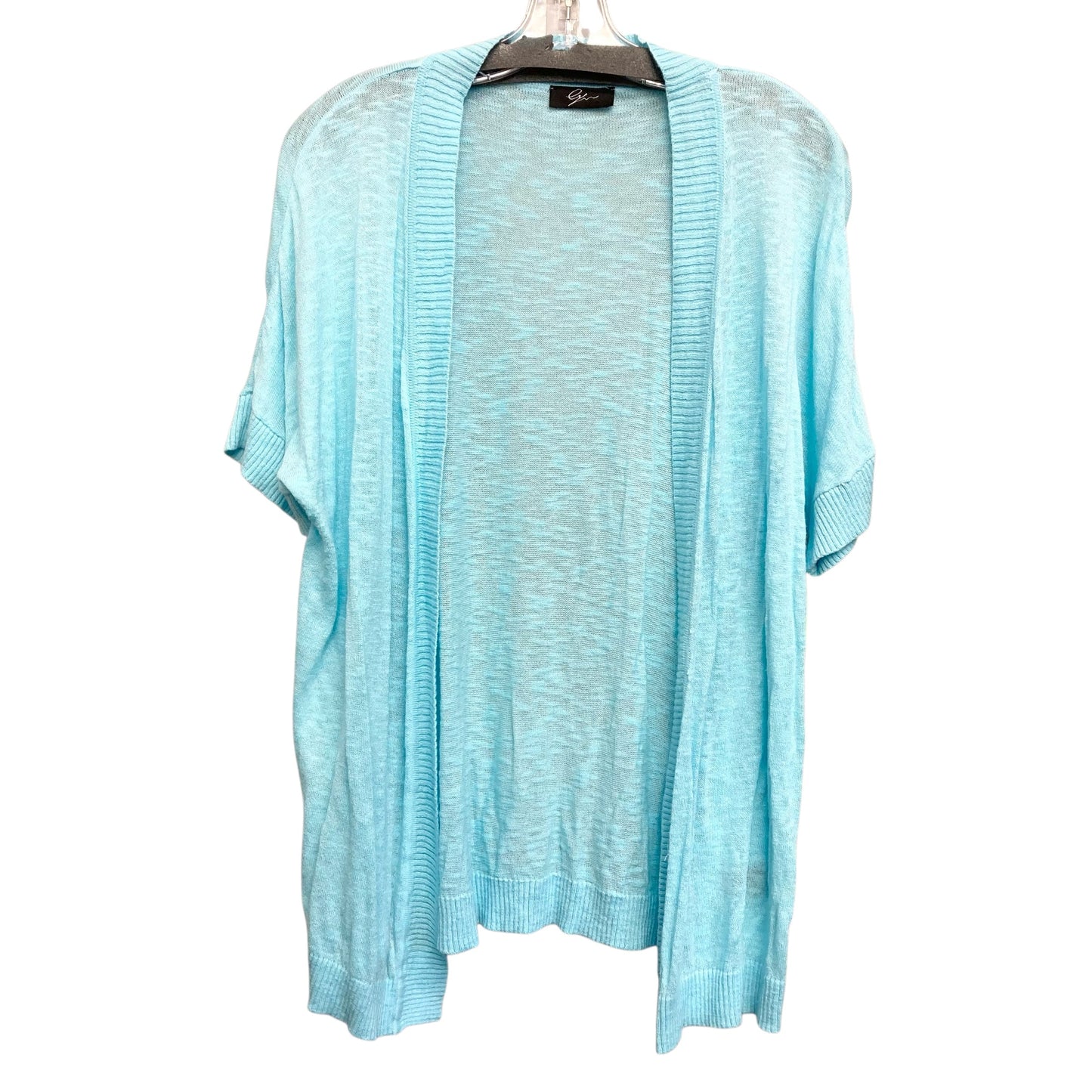 Sweater Cardigan In Blue, Size:Xl