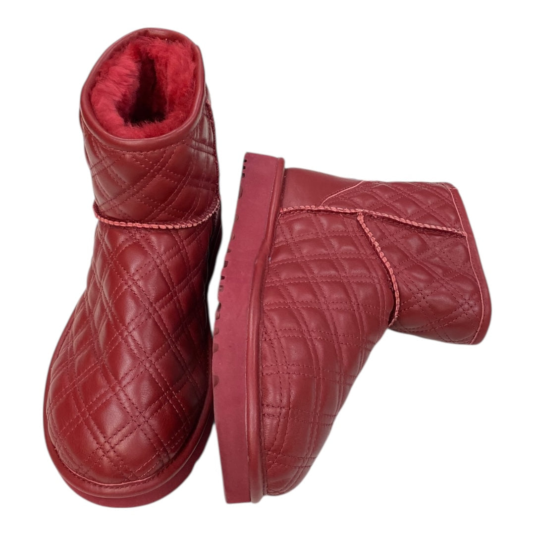 Boots Designer By Ugg In Red, Size:8