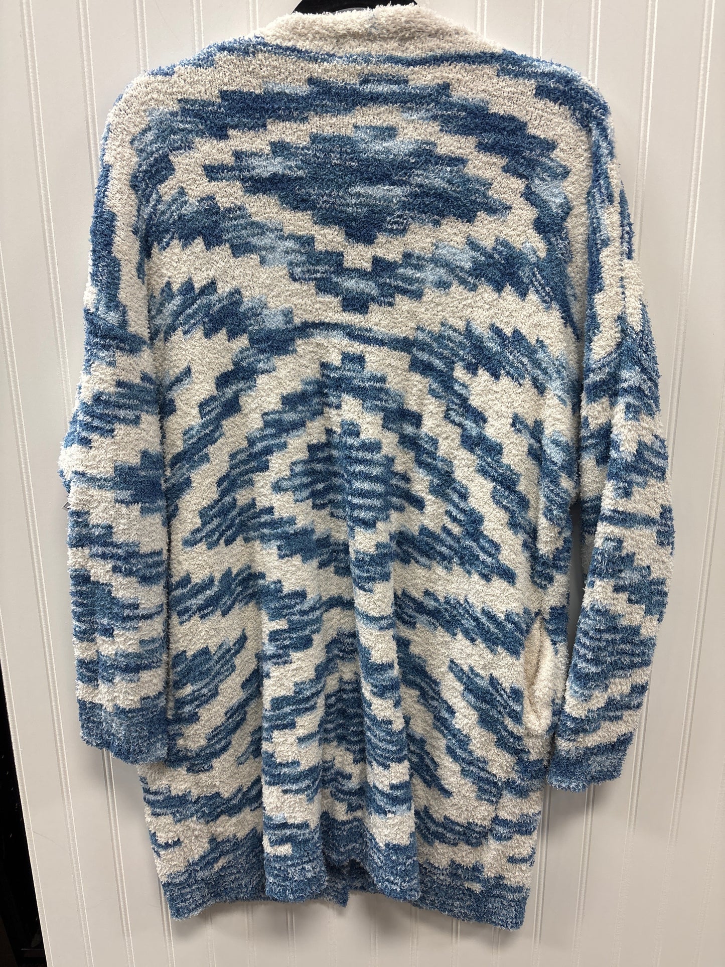 Sweater Cardigan By Blakeley In Blue, Size:Osfm