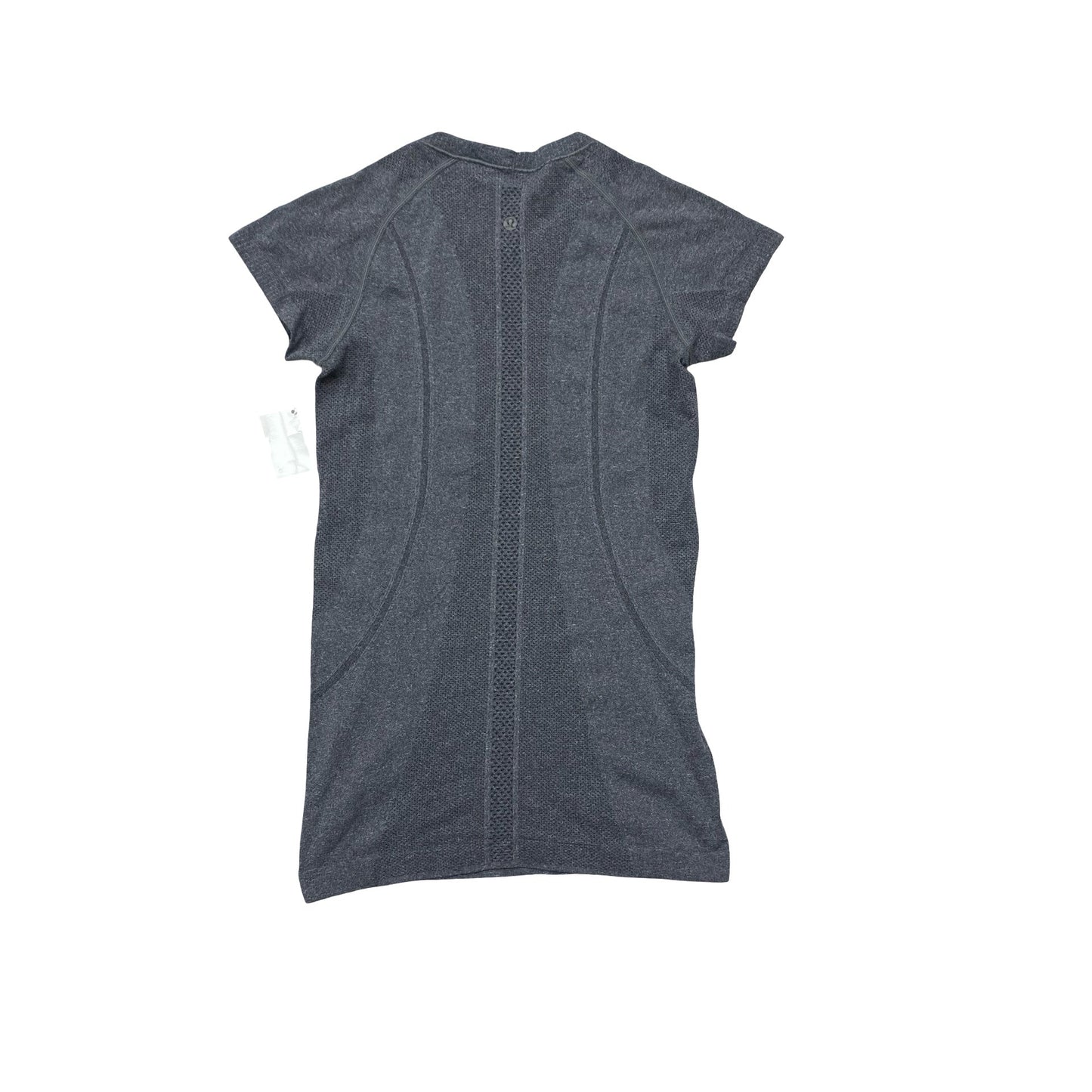 Athletic Top Ss By Lululemon In Grey, Size:4
