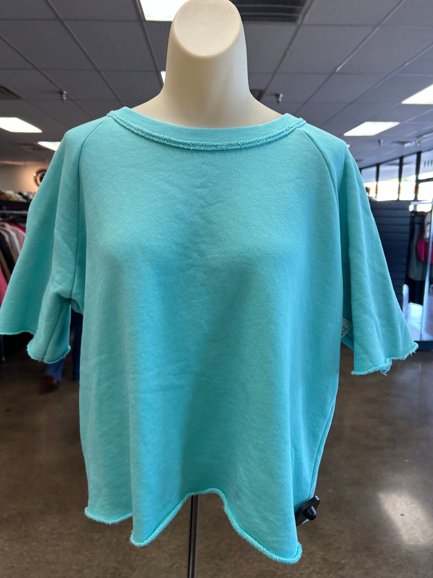 Top Ss By Eileen Fisher In Aqua, Size:M
