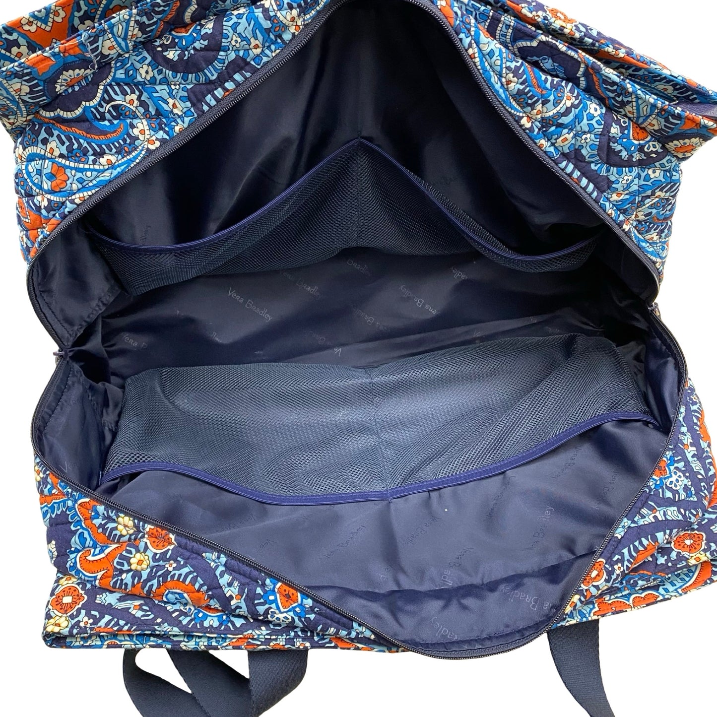Duffle And Weekender By Vera Bradley In Blue & Orange, Size:Medium