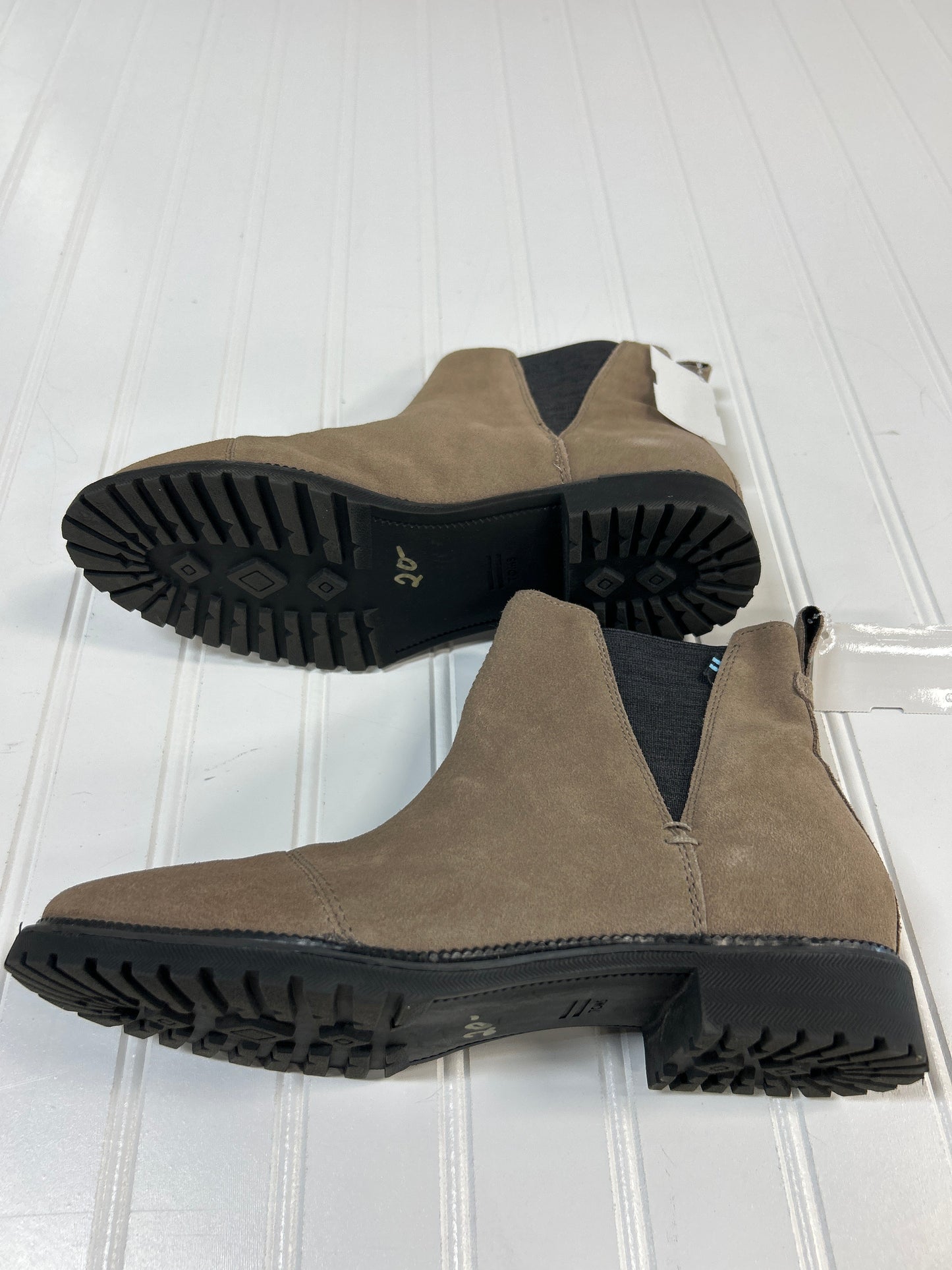 Boots Ankle Flats By Toms In Tan, Size:7