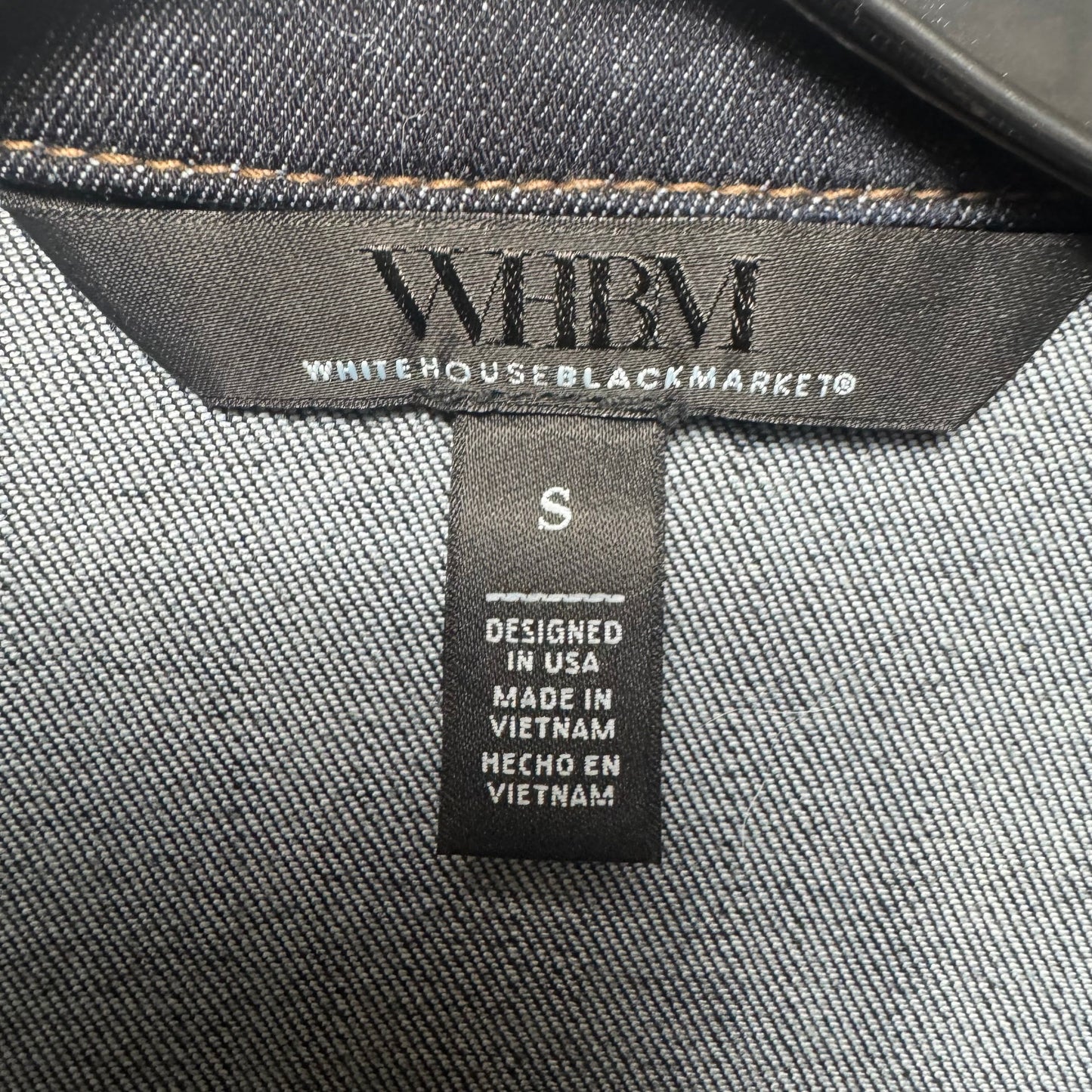 Jacket Denim By White House Black Market In Blue Denim, Size: S