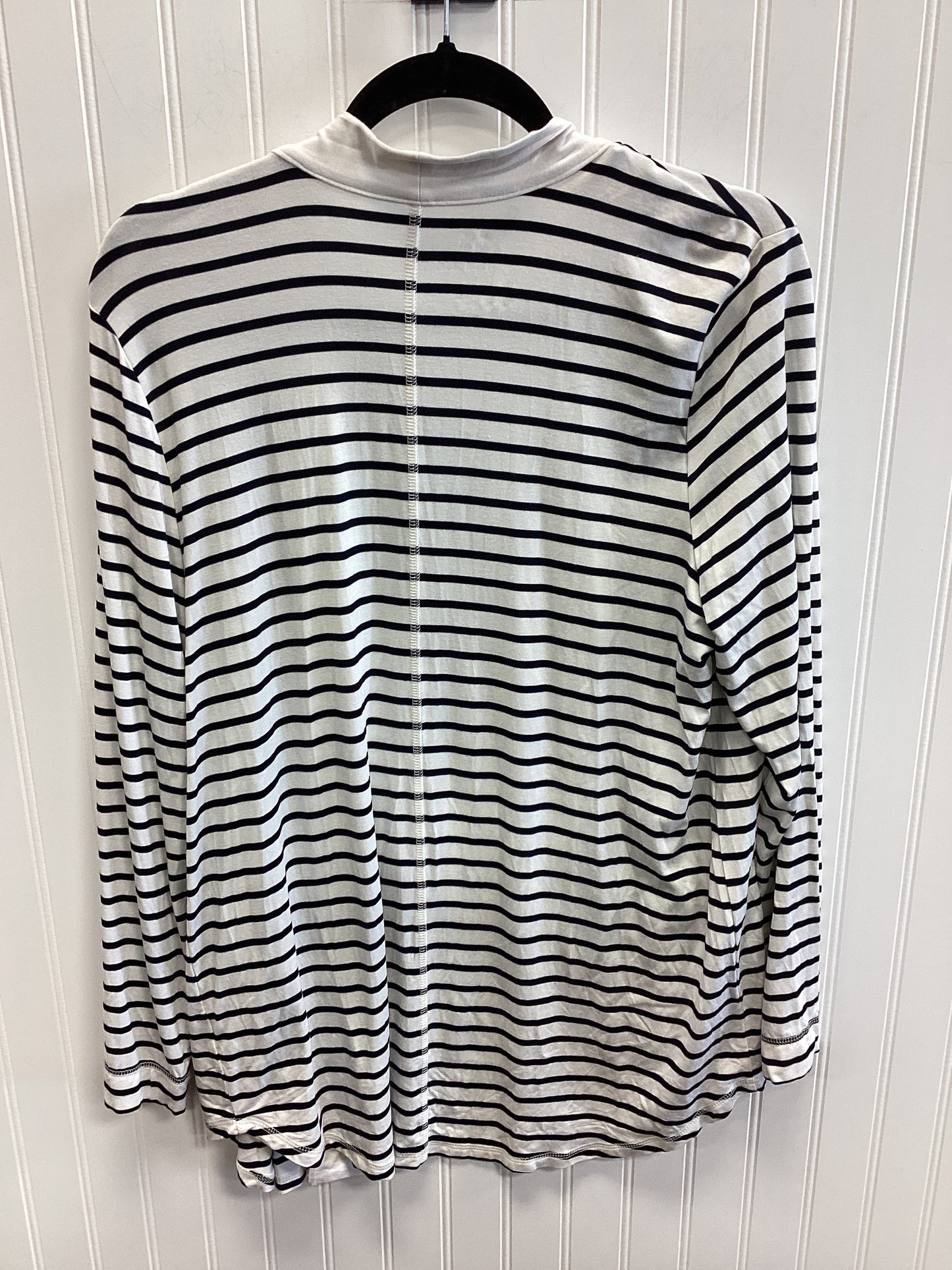 Cardigan By Talbots In Black & White, Size:L