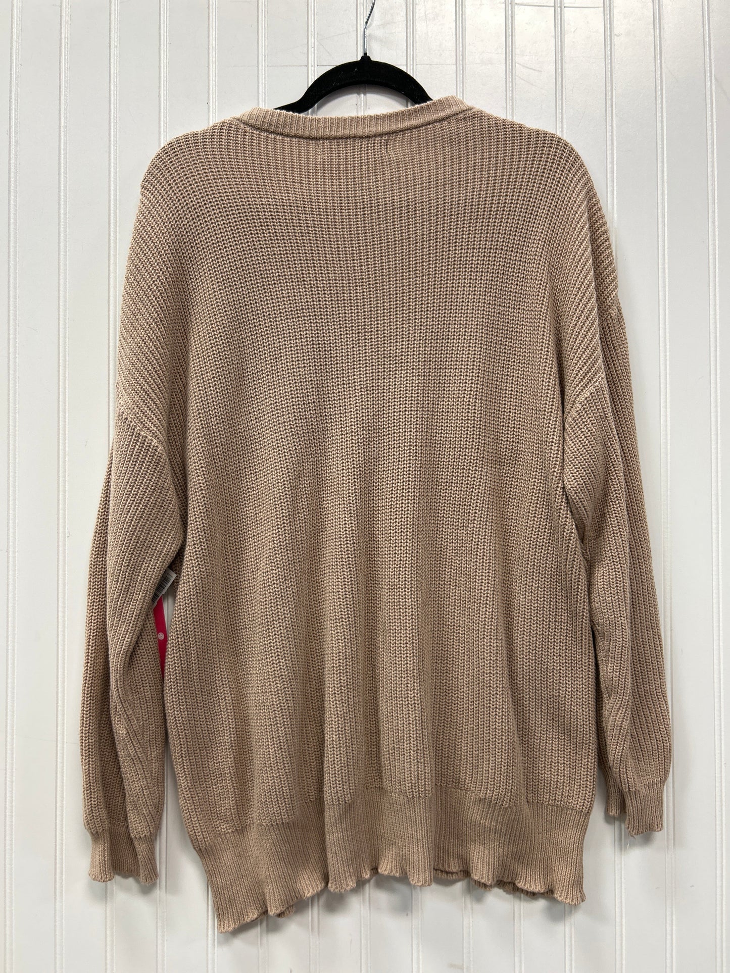 Sweater By Simply Southern In Tan, Size:Xl