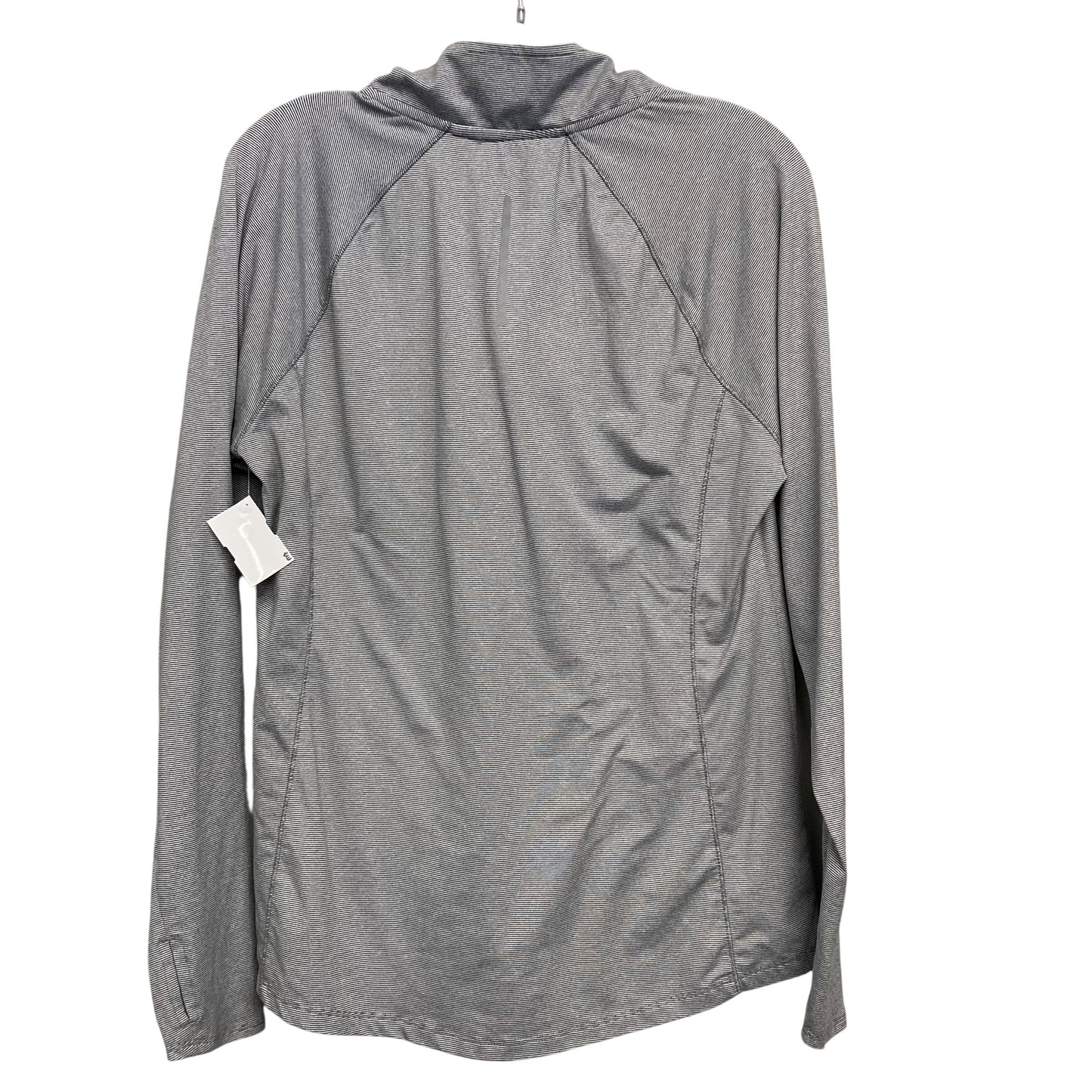 Athletic Top Ls Collar By Rbx In Grey, Size:L